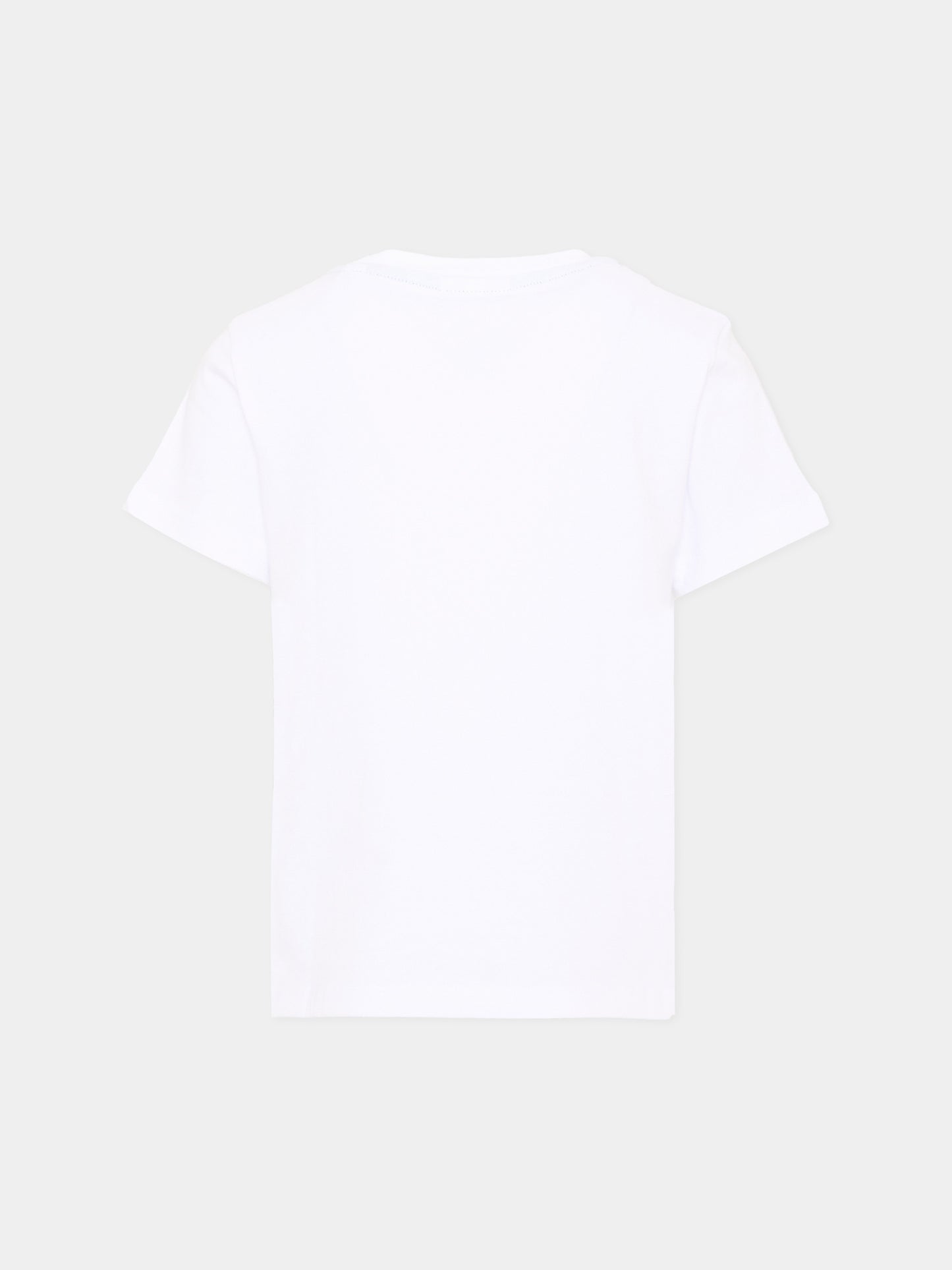 T-shirt bianca per bambini con logo,Lacoste,7867 W8L