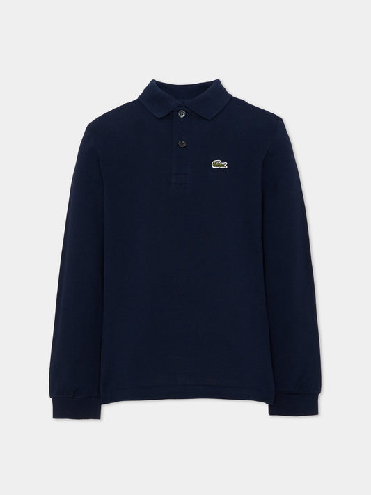 Polo blu per bambino con logo,Lacoste,7387 UGW