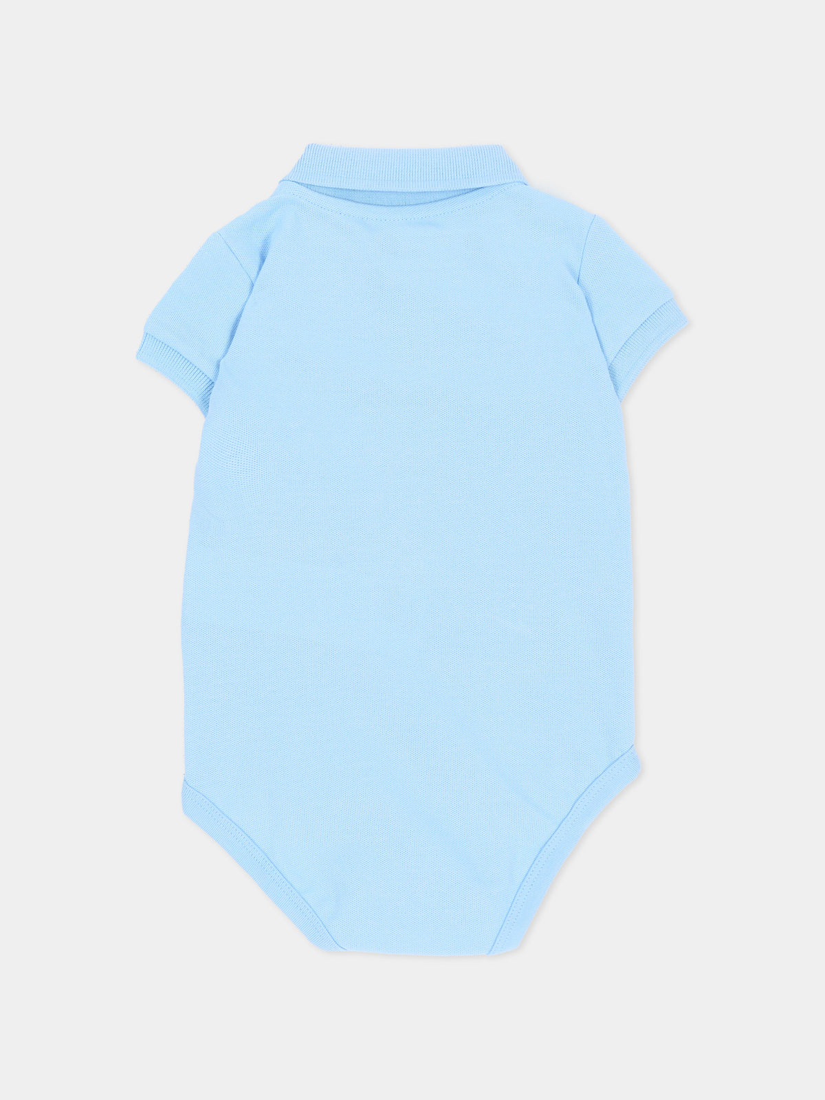 Body azzurro per neonato con polo,Lacoste,7118 HBP