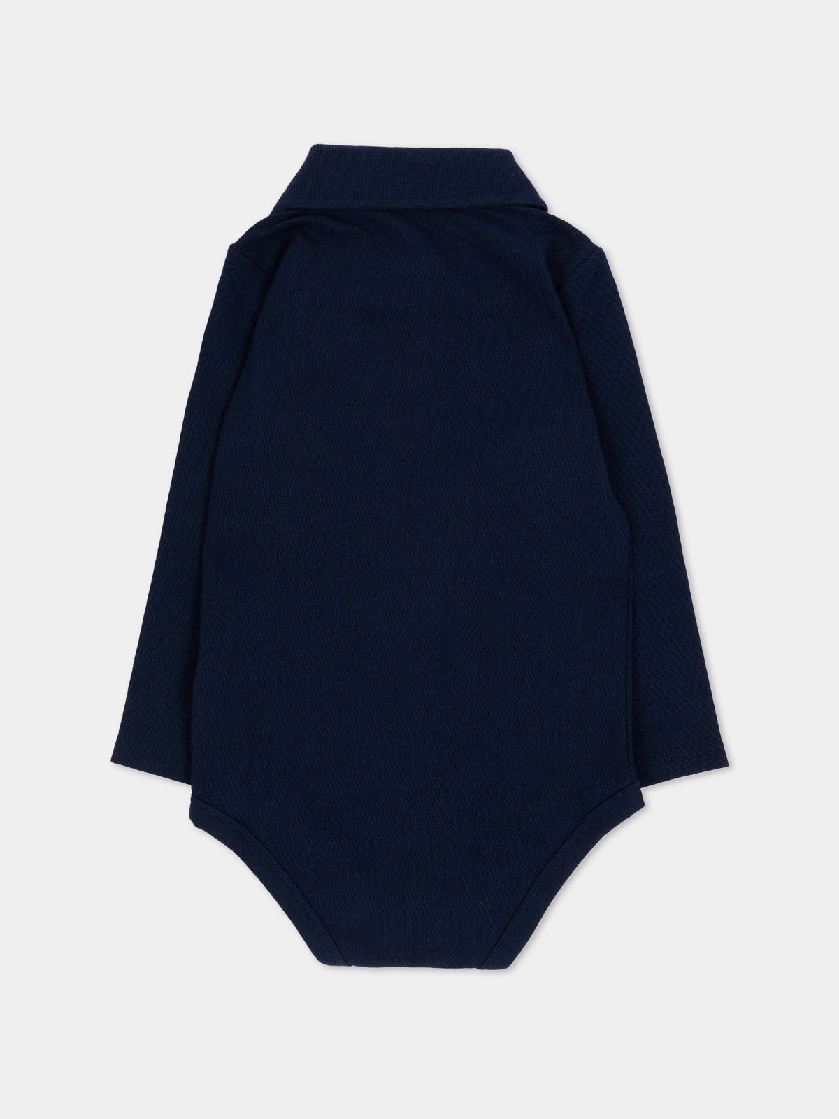 Body blu per neonato con logo,Lacoste,7338 UGW