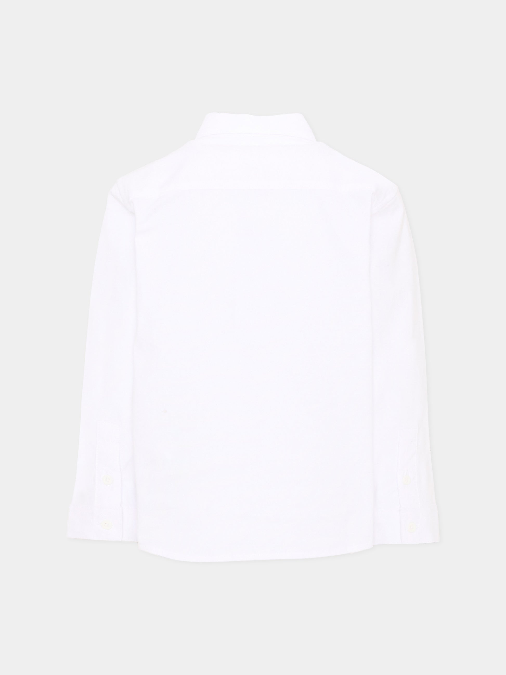 Camicia bianca per bambino con logo,Lacoste,7148 W8L