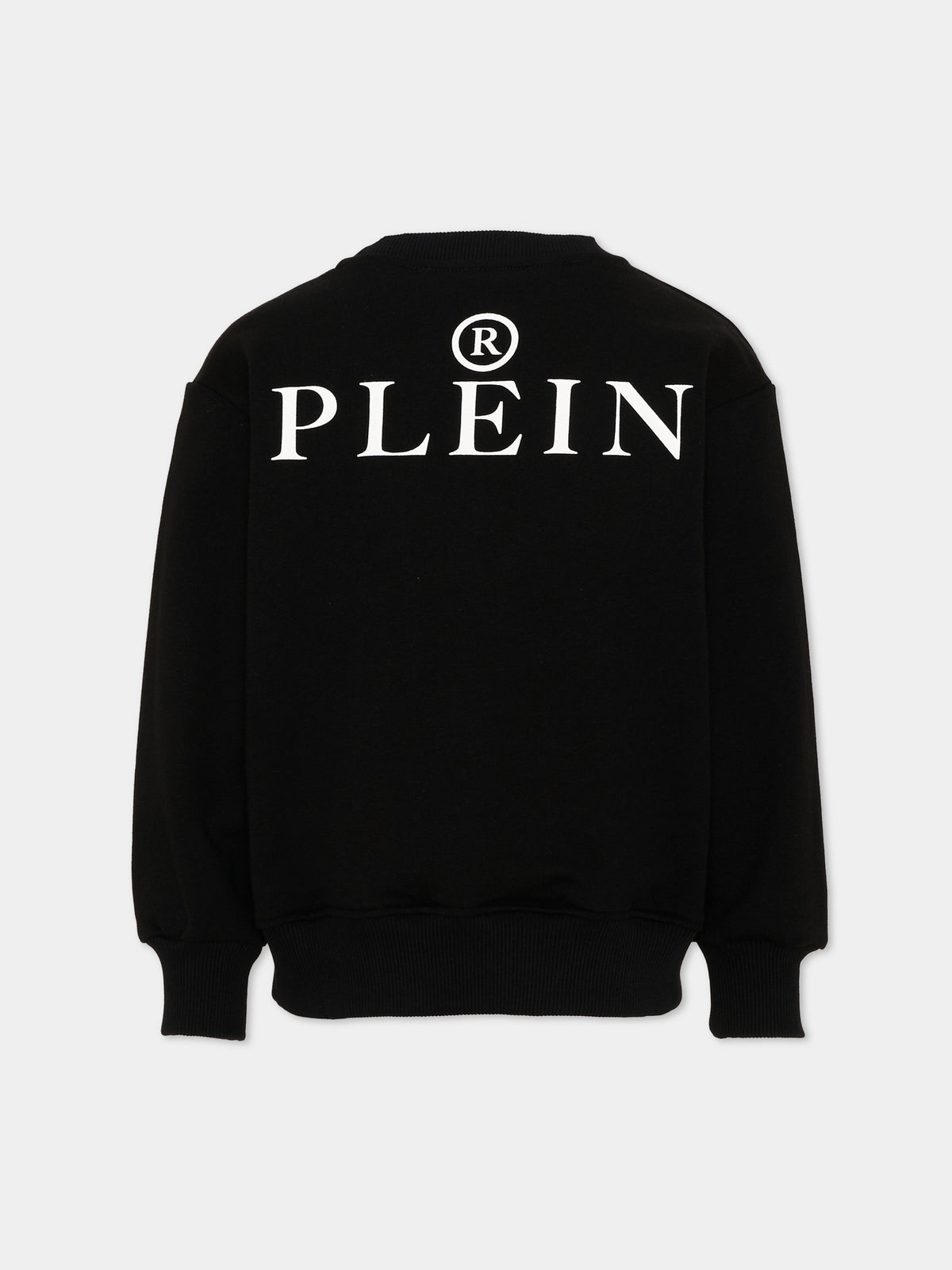 Felpa nera per bambino con logo,Philipp Plein Junior,F6PHJBSW193 110
