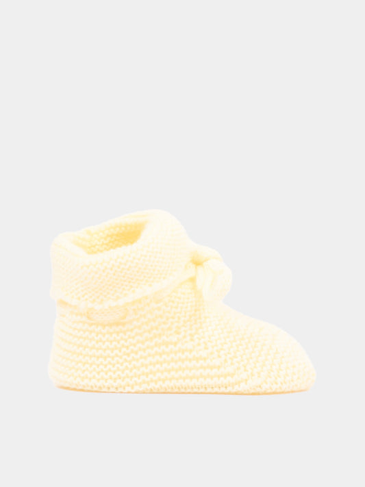Babbucce gialle per neonati tricot,Paz Rodríguez,018 22507 05 H82