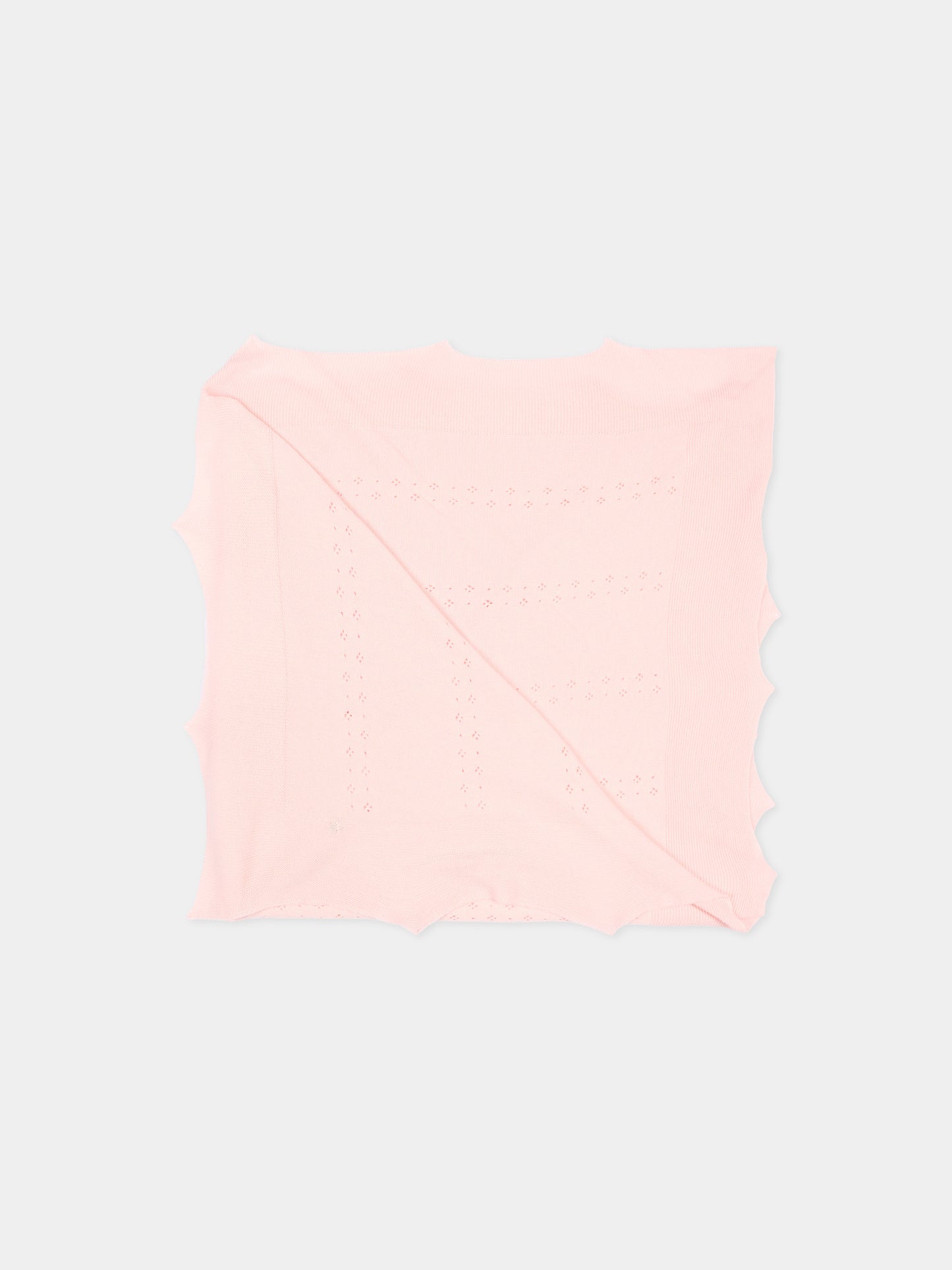 Coperta rosa in tricot per neonata,Paz Rodríguez,029 123684 322 H82