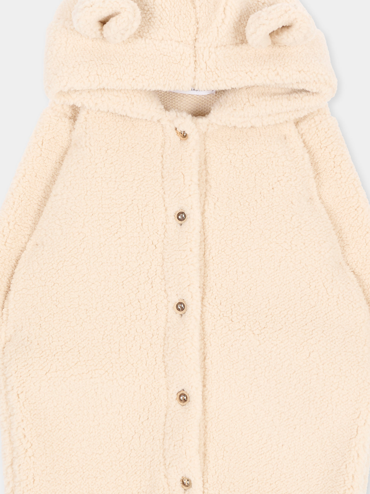 Completo rosa per neonata con cappuccio e orecchie,Bamboom,1262TE00084 WHISPER PINK