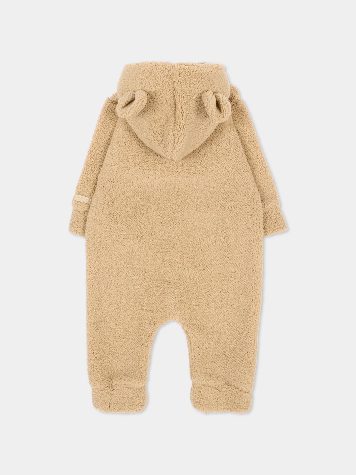 Completo beige per neonati con cappuccio e orecchie,Bamboom,1262TE00084 TEDDY SAFARI
