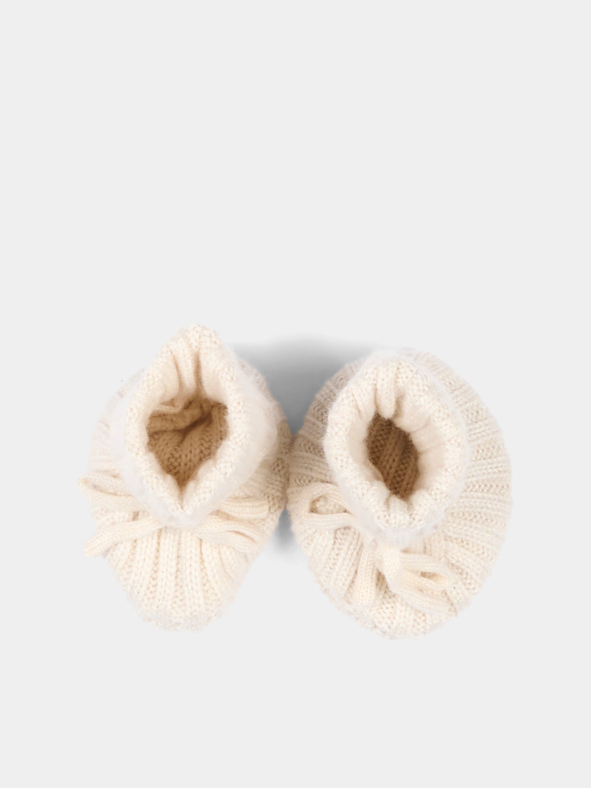 Babbucce avorio per neonati,Bamboom,1267 WARM WHITE