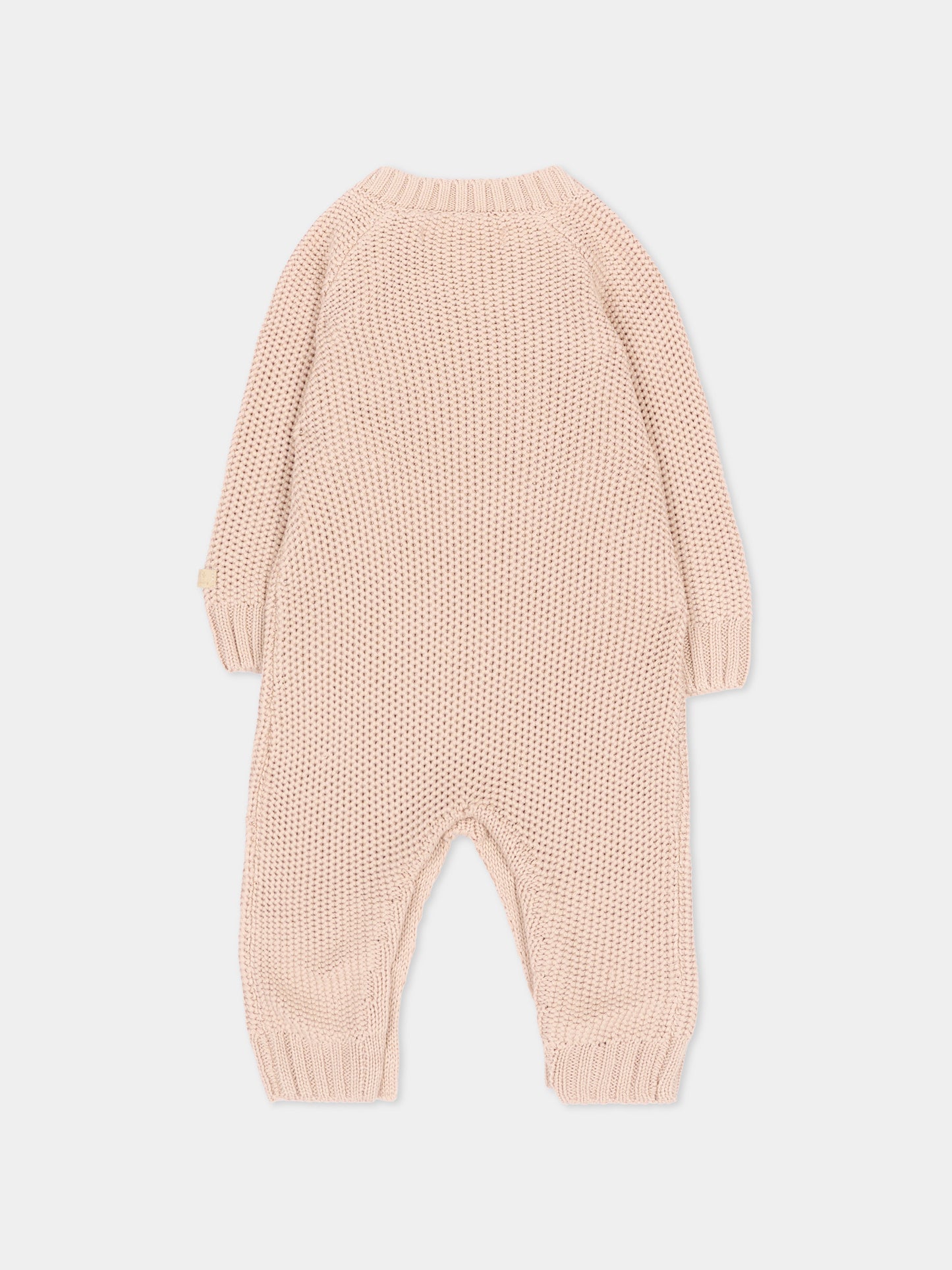 Tutina rosa per neonata in maglia,Bamboom,1263 WHISPER PINK