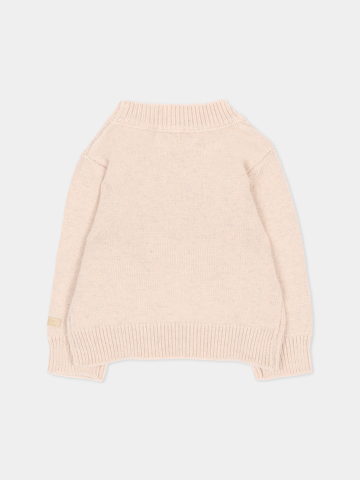 Maglione rosa per neonata con coniglio,Bamboom,1274 PINK