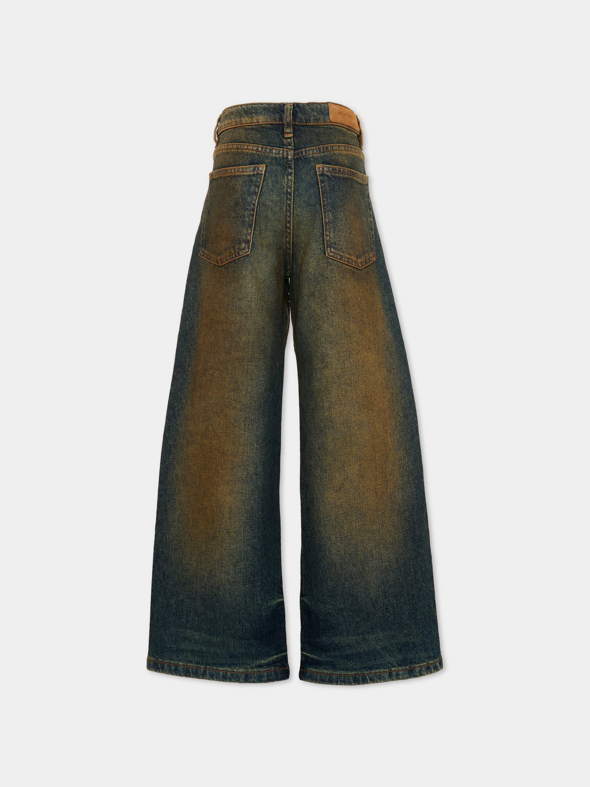 Jeans denim per bambino con logo,Palm Angels,F6PAJBDP068 126