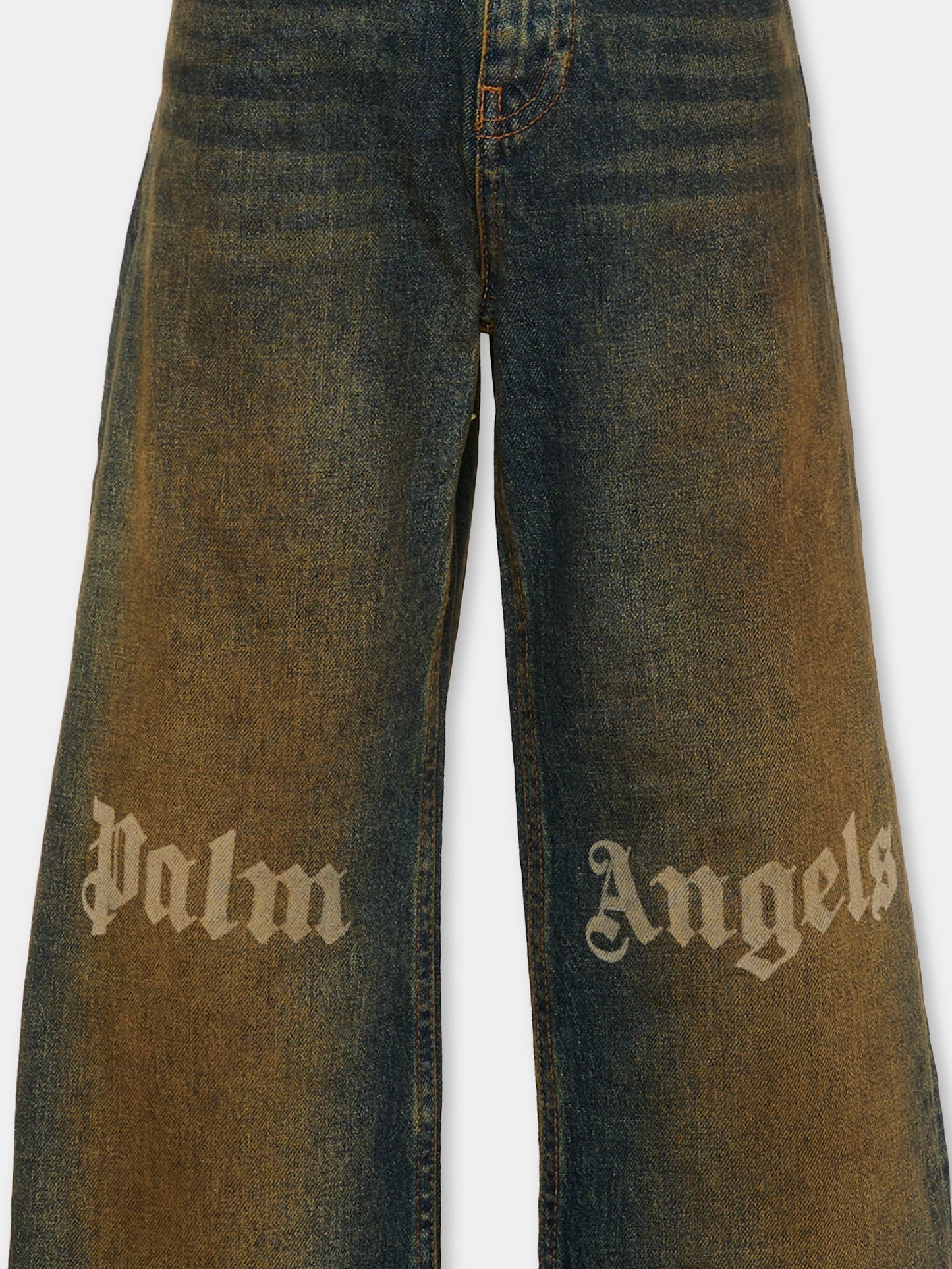 Jeans denim per bambino con logo,Palm Angels,F6PAJBDP068 126