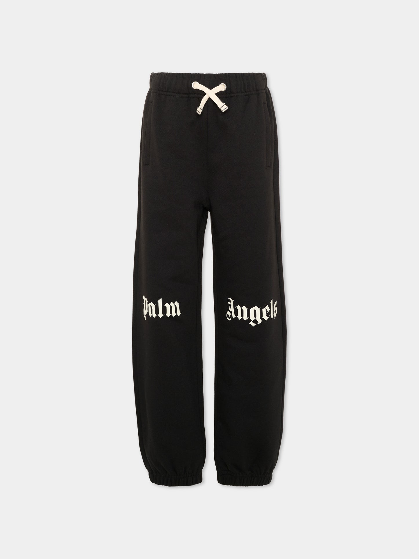 Pantalone nero per bambini con logo,Palm Angels,F6PAJBFP016 110