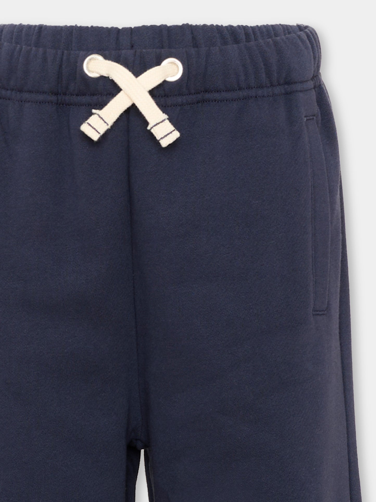 Pantalone blu con logo stampato,Palm Angels,F6PAJBFP016 1528