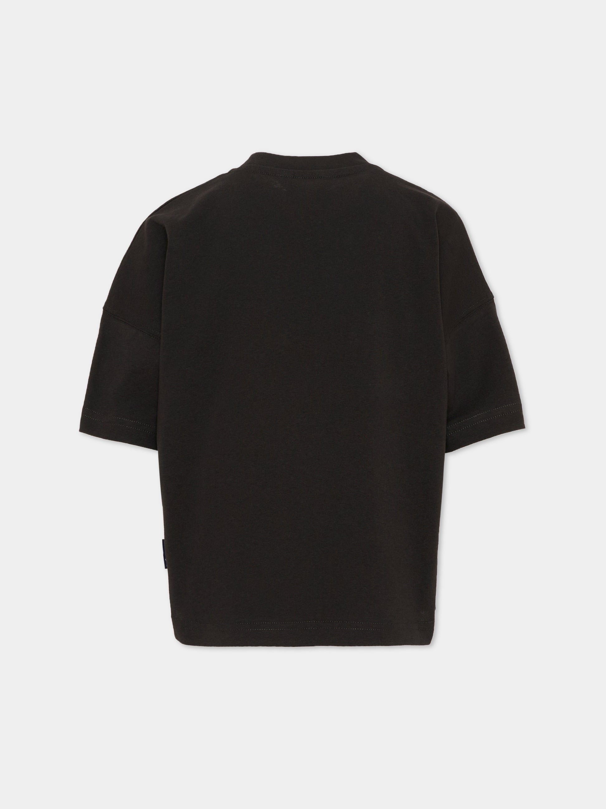 T-Shirt nera per bambini con Teddy Bear,Palm Angels,F6PAJBTH101 110