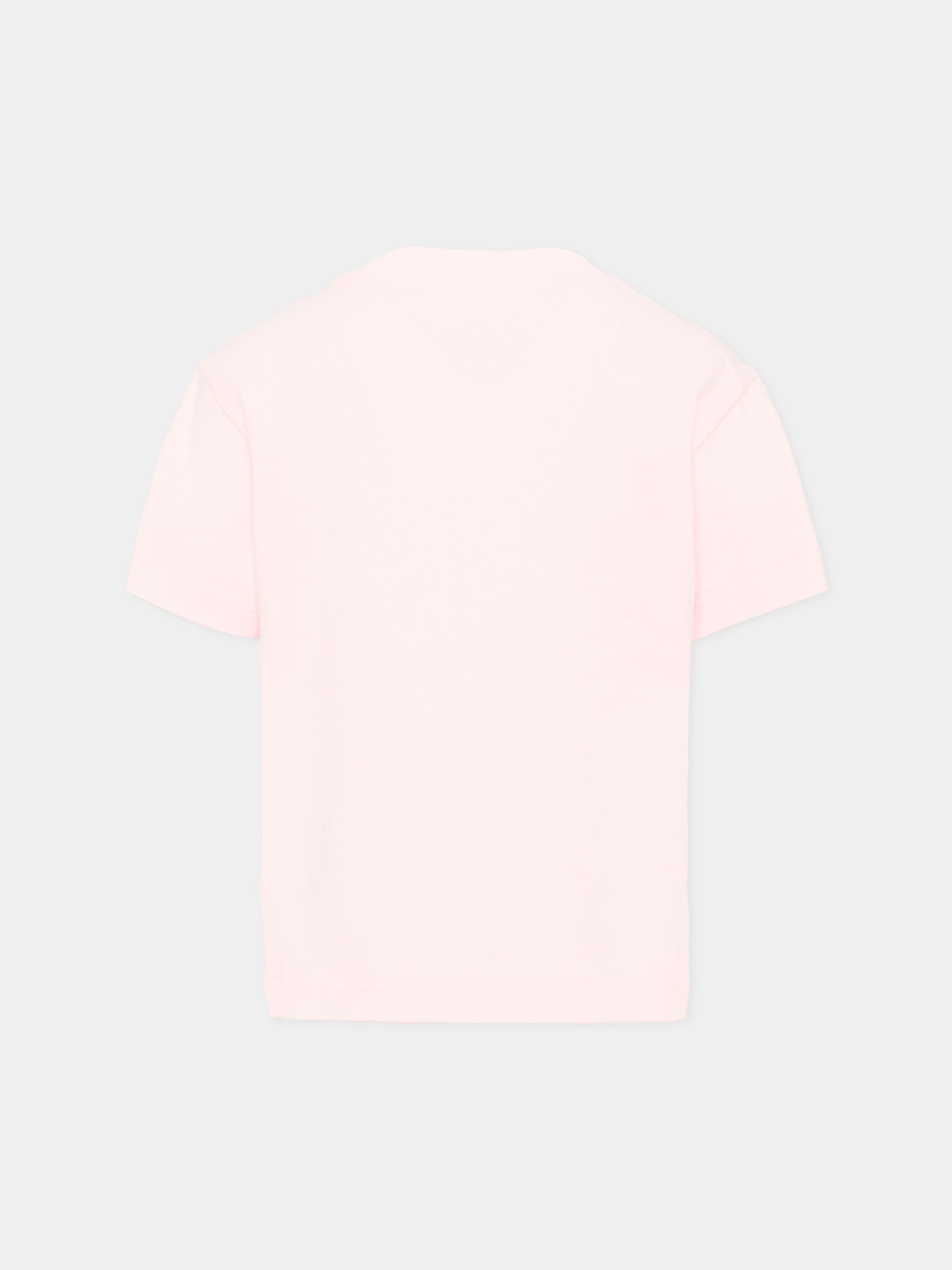 T-Shirt rosa per bambina con Teddy Bear,Palm Angels,F6PAJGTH050 042