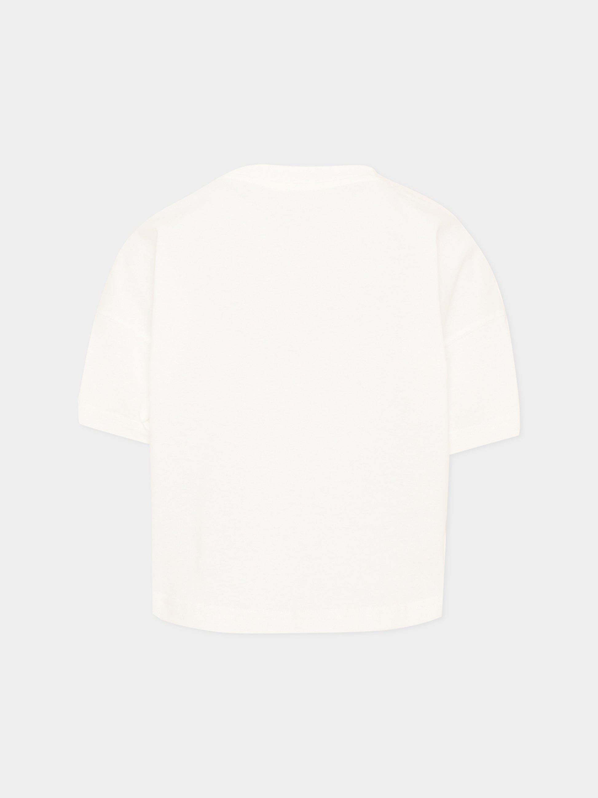 T-Shirt avorio per bambina con Teddy Bear,Palm Angels,F6PAJGTH079 412