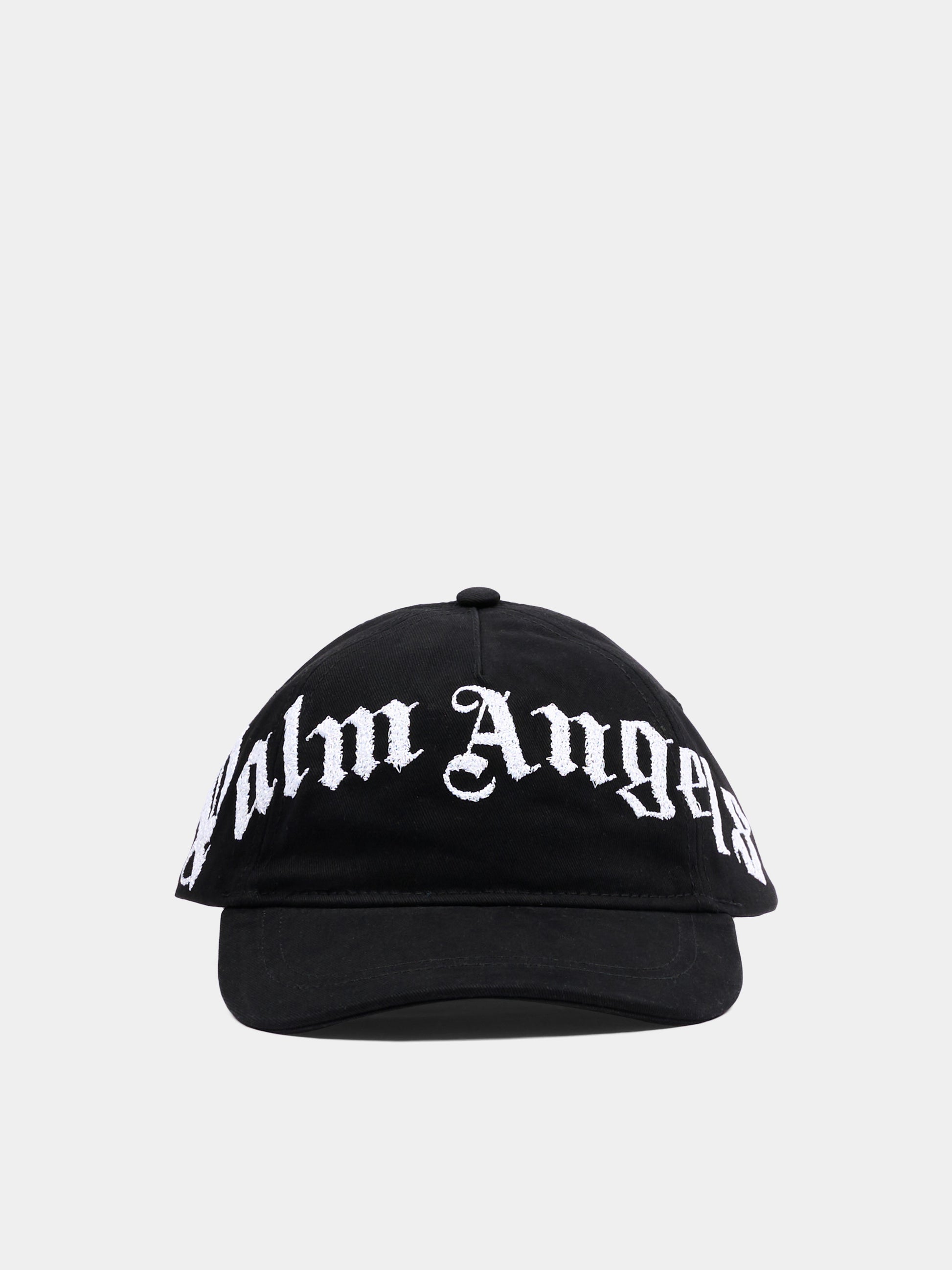 Cappello nero per bambini con logo,Palm Angels,F6PAJBBC224 110