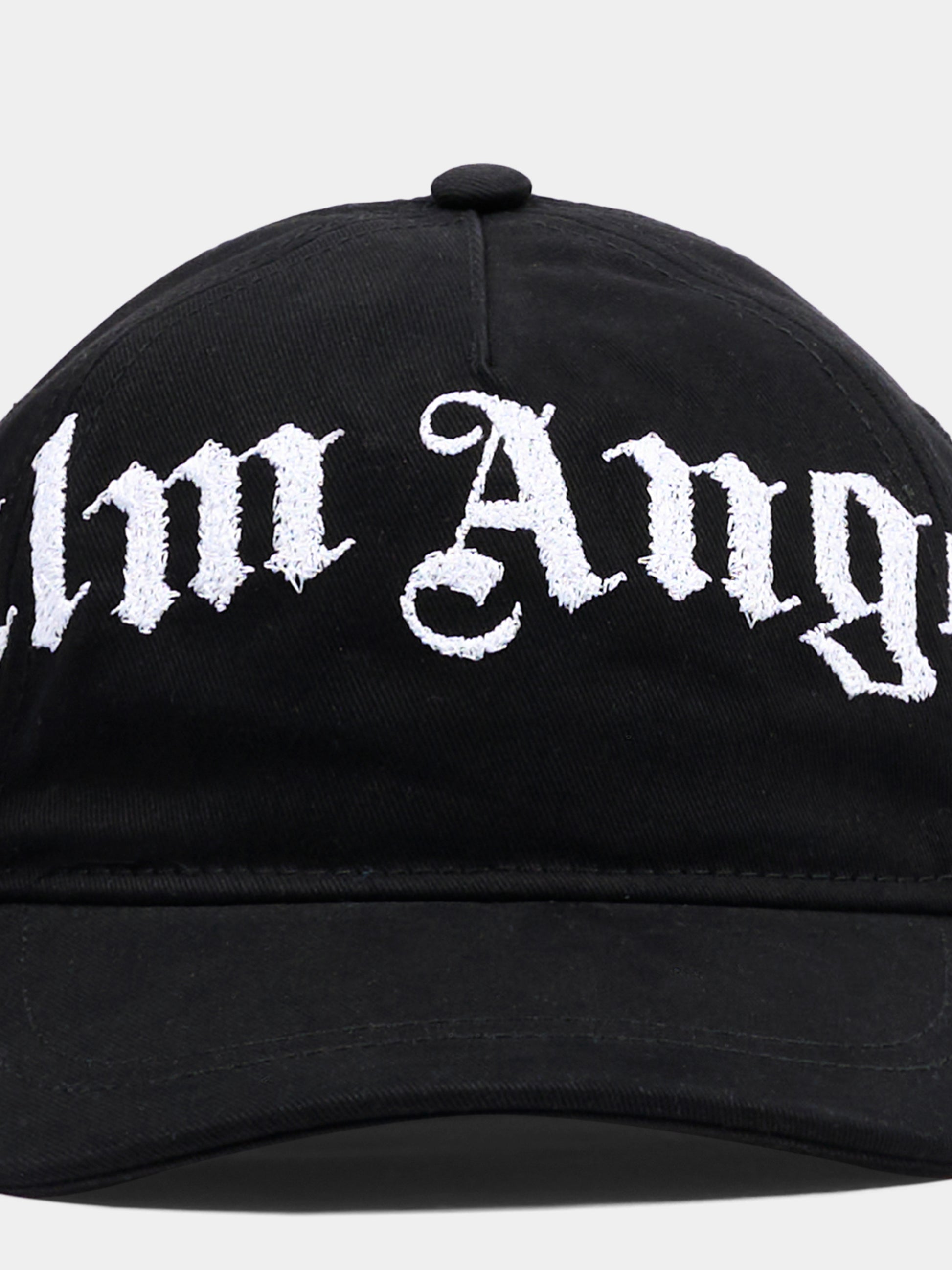 Cappello nero per bambini con logo,Palm Angels,F6PAJBBC224 110