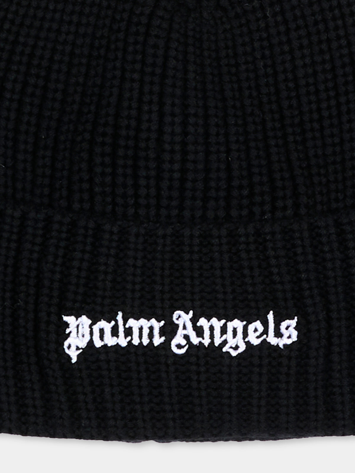 Berretto nero per bambini con logo,Palm Angels,F6PAJBHT226 110