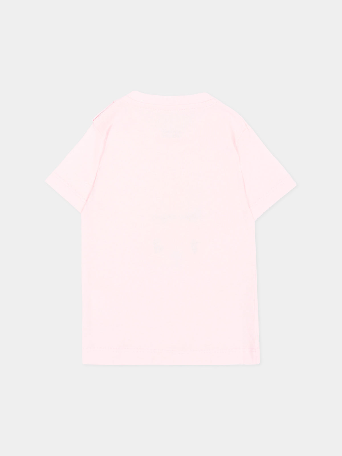 T-shirt rosa per neonata con teddy bear,Palm Angels,F6PANGTH195 042