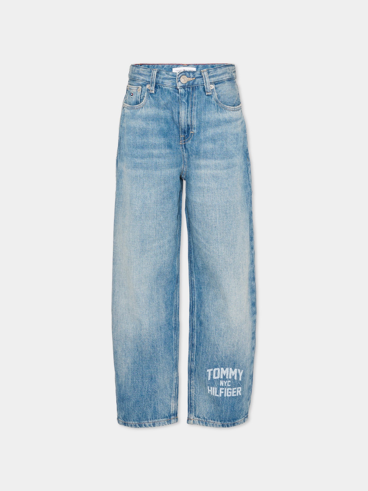 Jeans denim per bambini con logo,Tommy Hilfiger Junior,KB0KB10682 1AA