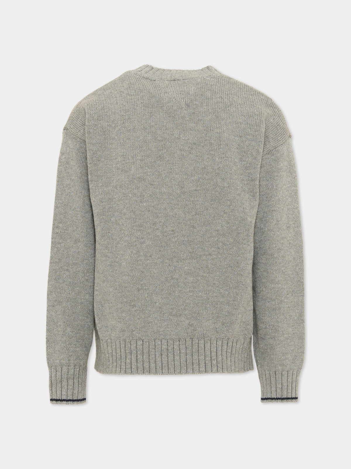 Maglione grigio con logo per bambini,Tommy Hilfiger Junior,KB0KB10698 P7D
