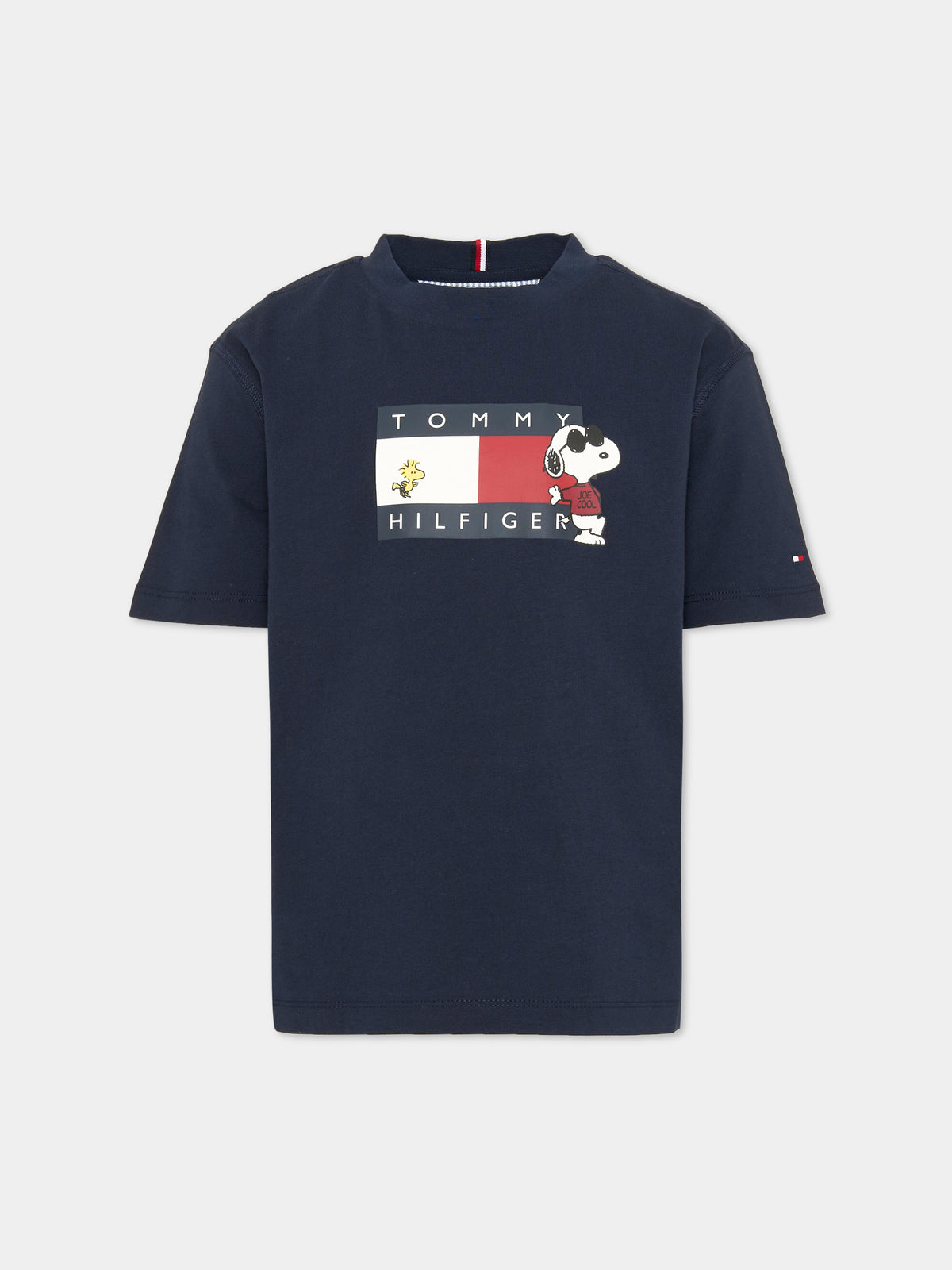 T-shirt blu per bambini con logo,Tommy Hilfiger Junior,KS0KS00766 C1G