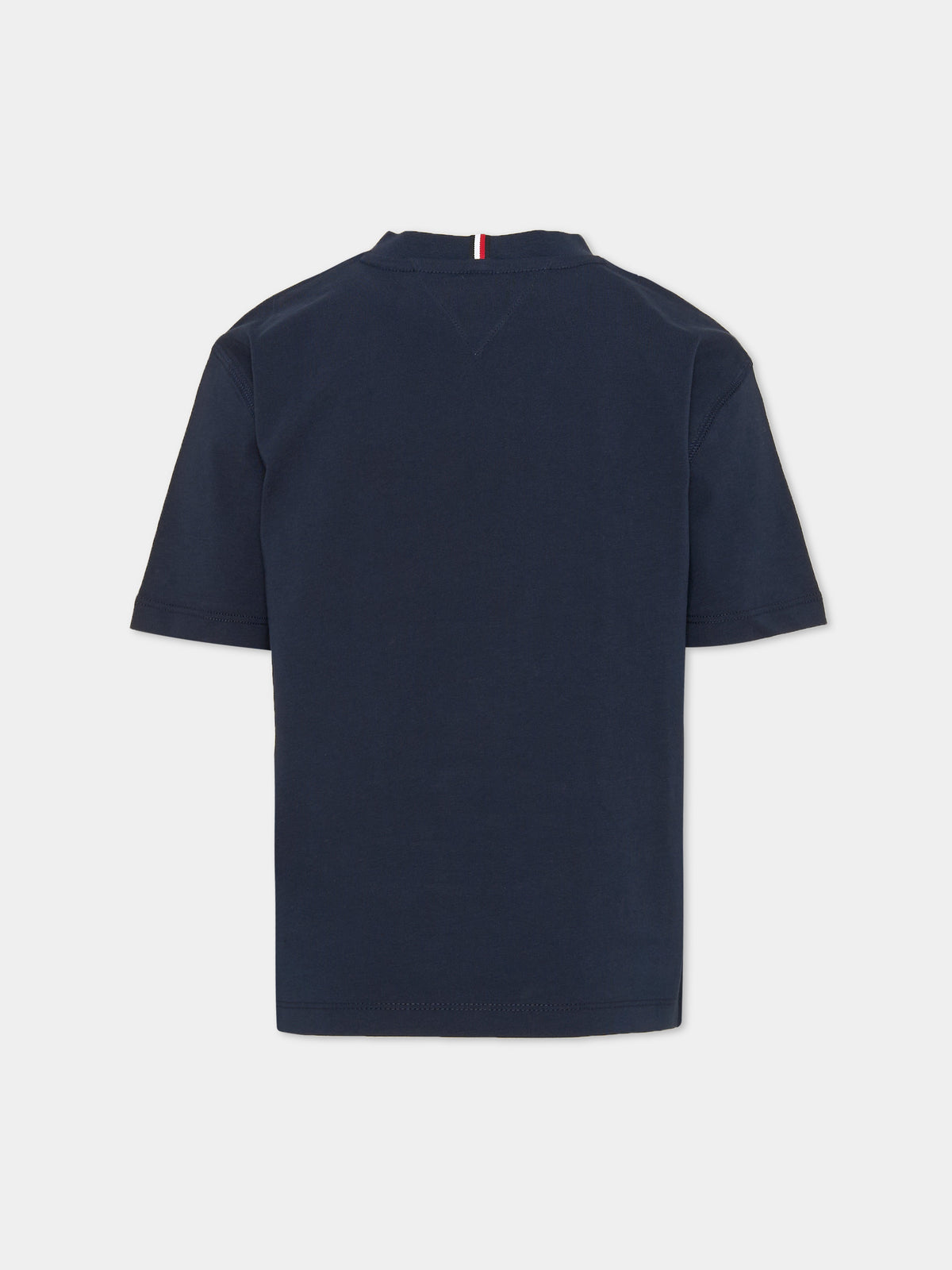 T-shirt blu per bambini con logo,Tommy Hilfiger Junior,KS0KS00766 C1G