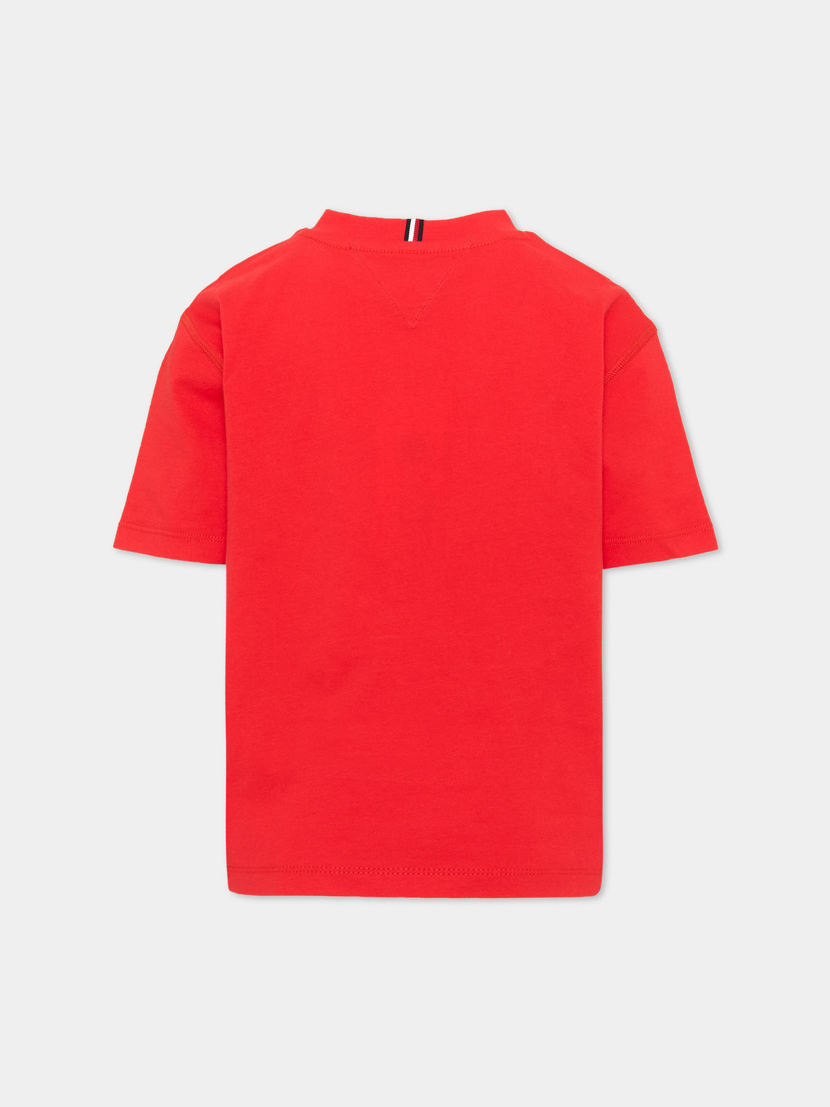 T-Shirt a manica corta rossa per bambini,Tommy Hilfiger Junior,KS0KS00766 XL7