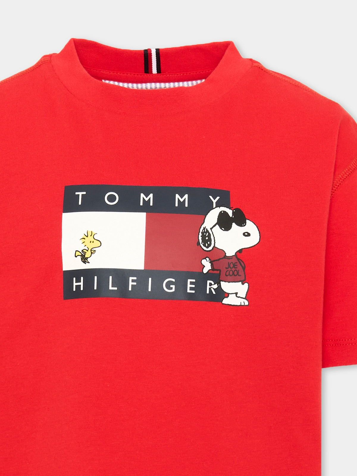 T-Shirt a manica corta rossa per bambini,Tommy Hilfiger Junior,KS0KS00766 XL7