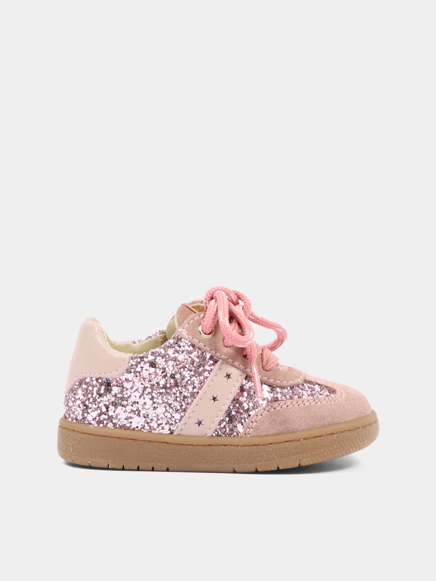 Sneakers rosa per neonata glitterate,Walkey,Y1A9 44378 1999X967