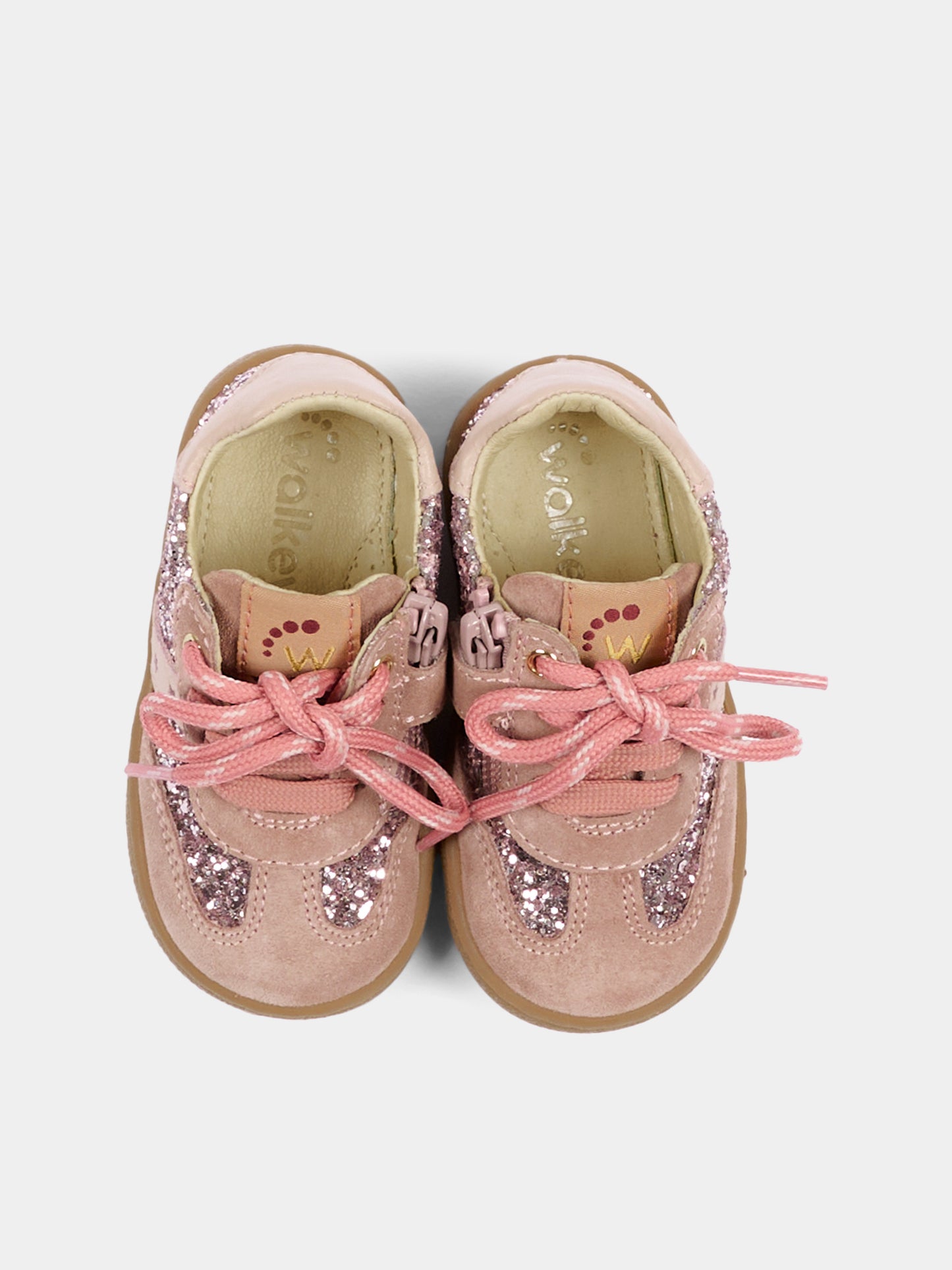 Sneakers rosa per neonata glitterate,Walkey,Y1A9 44378 1999X967