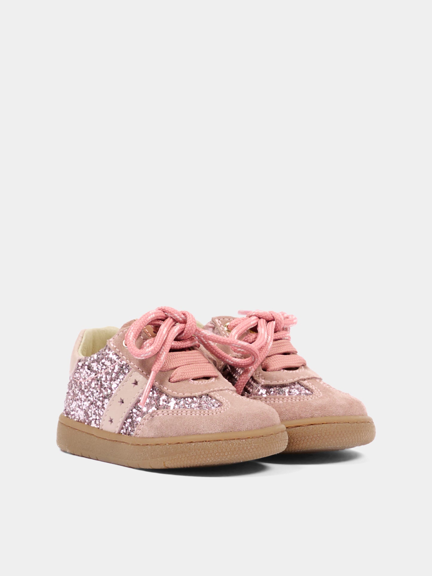 Sneakers rosa per neonata glitterate,Walkey,Y1A9 44378 1999X967
