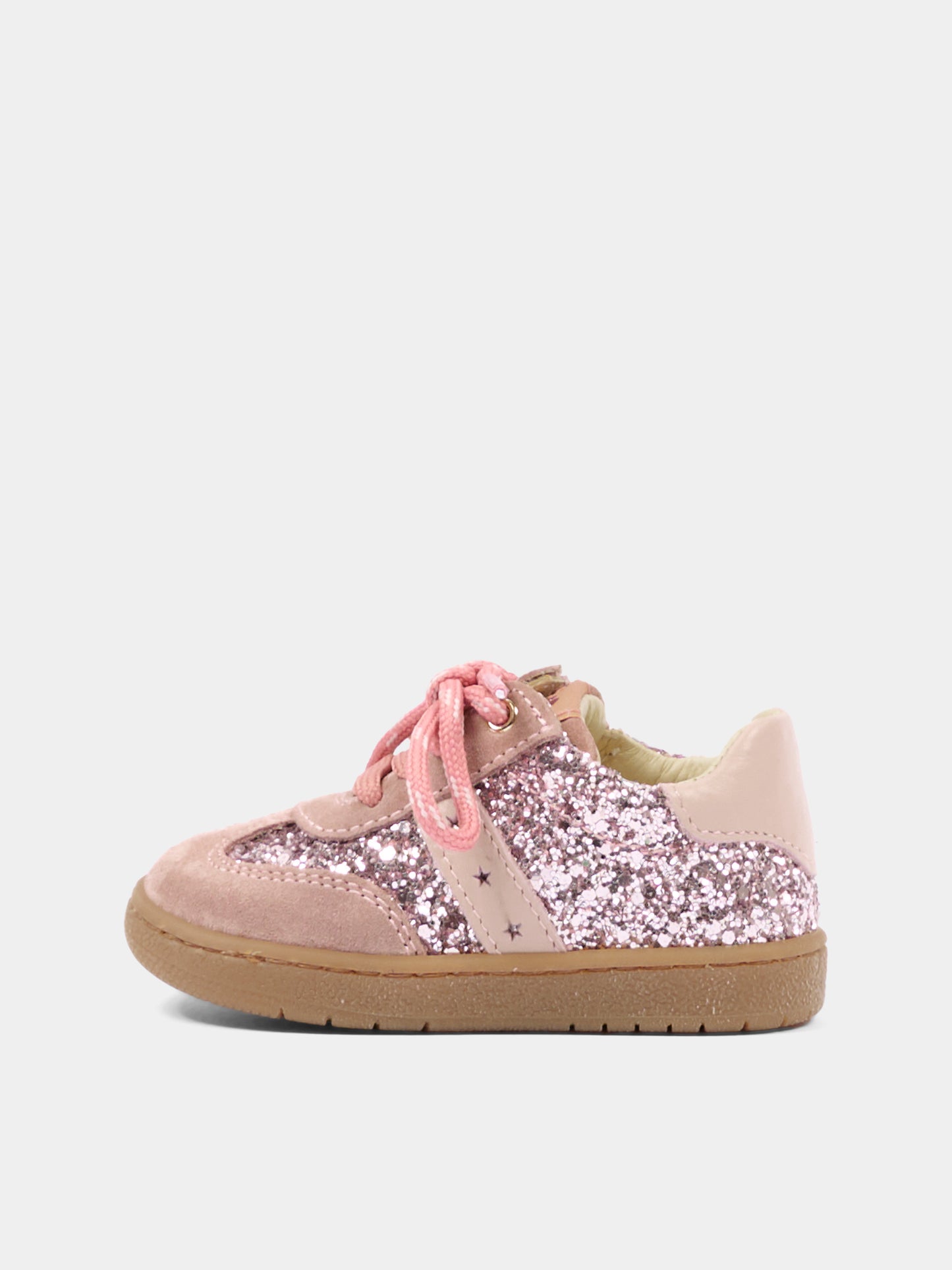 Sneakers rosa per neonata glitterate,Walkey,Y1A9 44378 1999X967