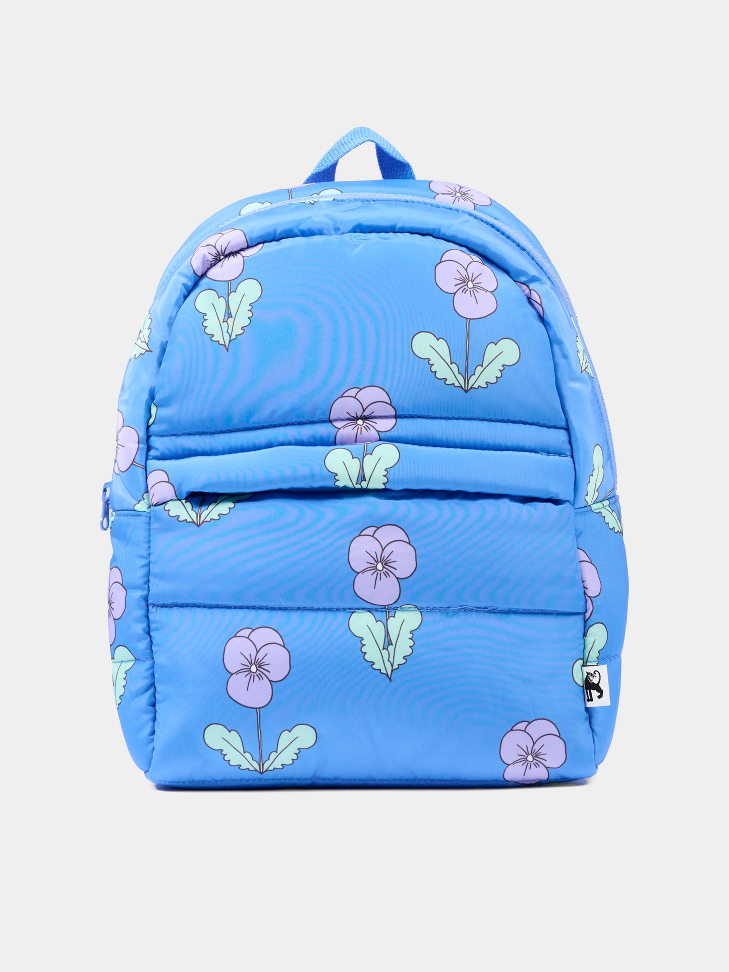 Zaino azzurro per bambina floreale,Mini Rodini,2676013160