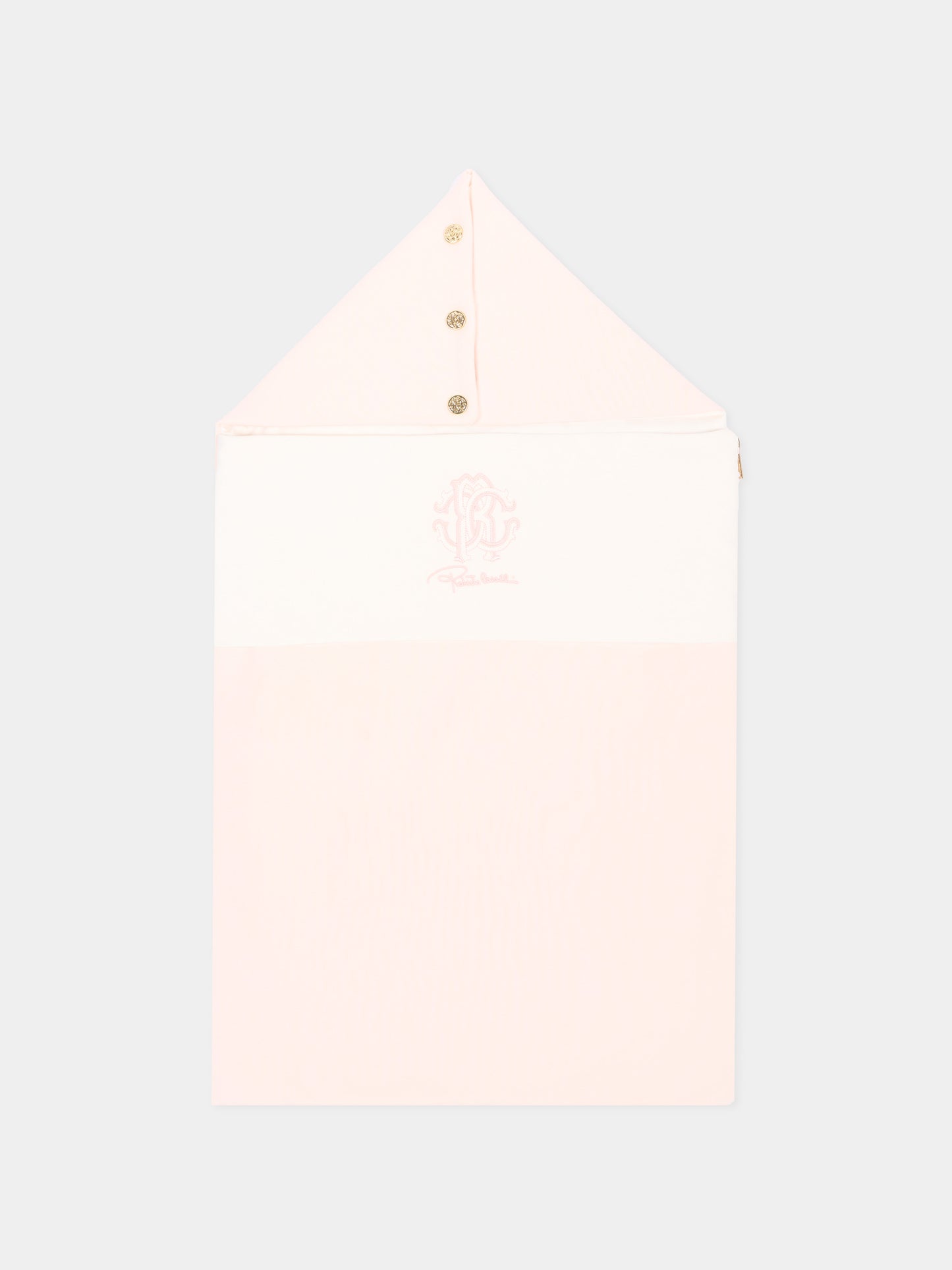 Sacco nanna rosa per neonata con logo,Roberto Cavalli Kids,CLA26049SN PINK_H/ACC