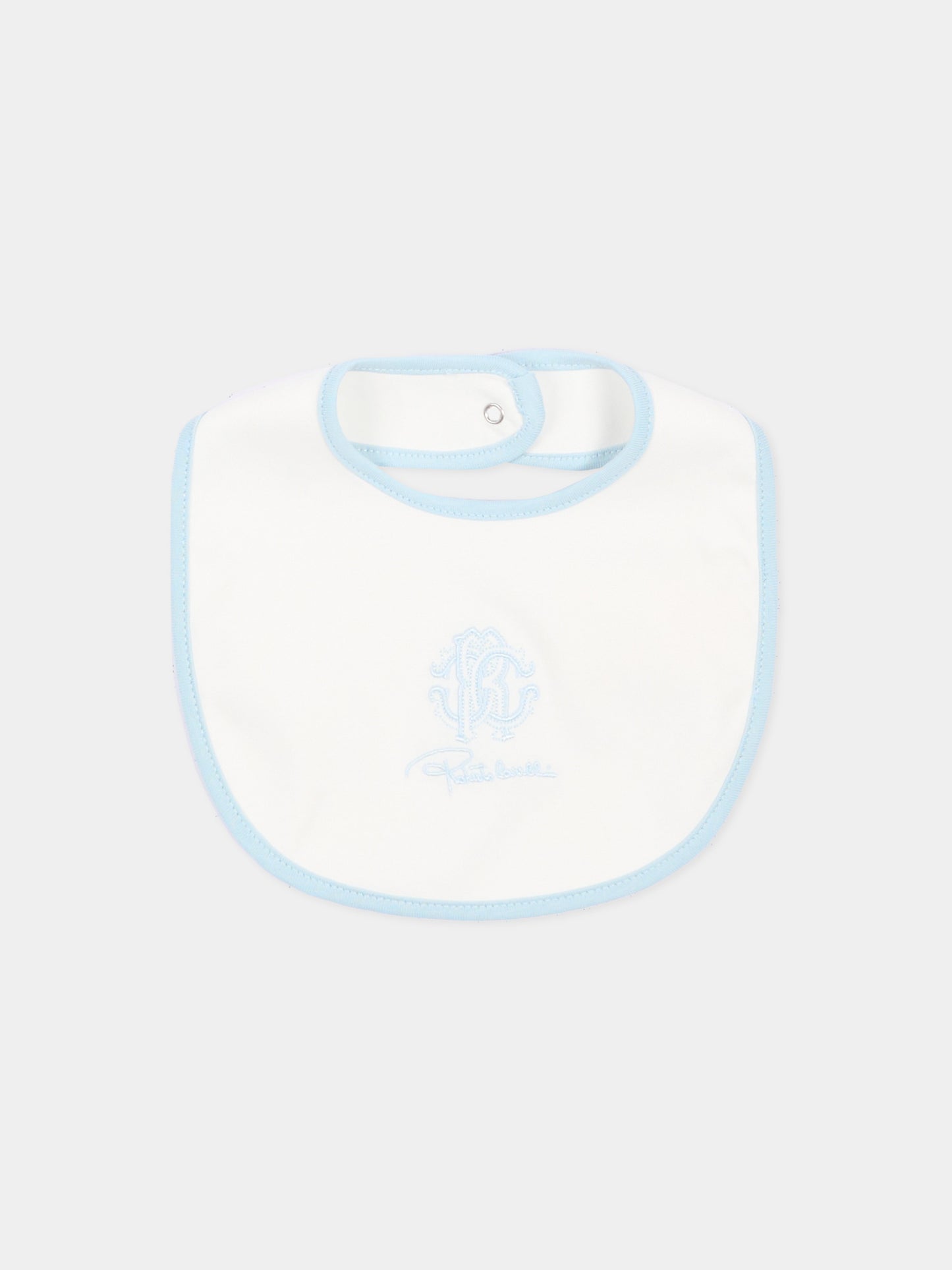 Set tutina celeste per neonato con logo,Roberto Cavalli Kids,CLA26051TU SKYRIDE/A.