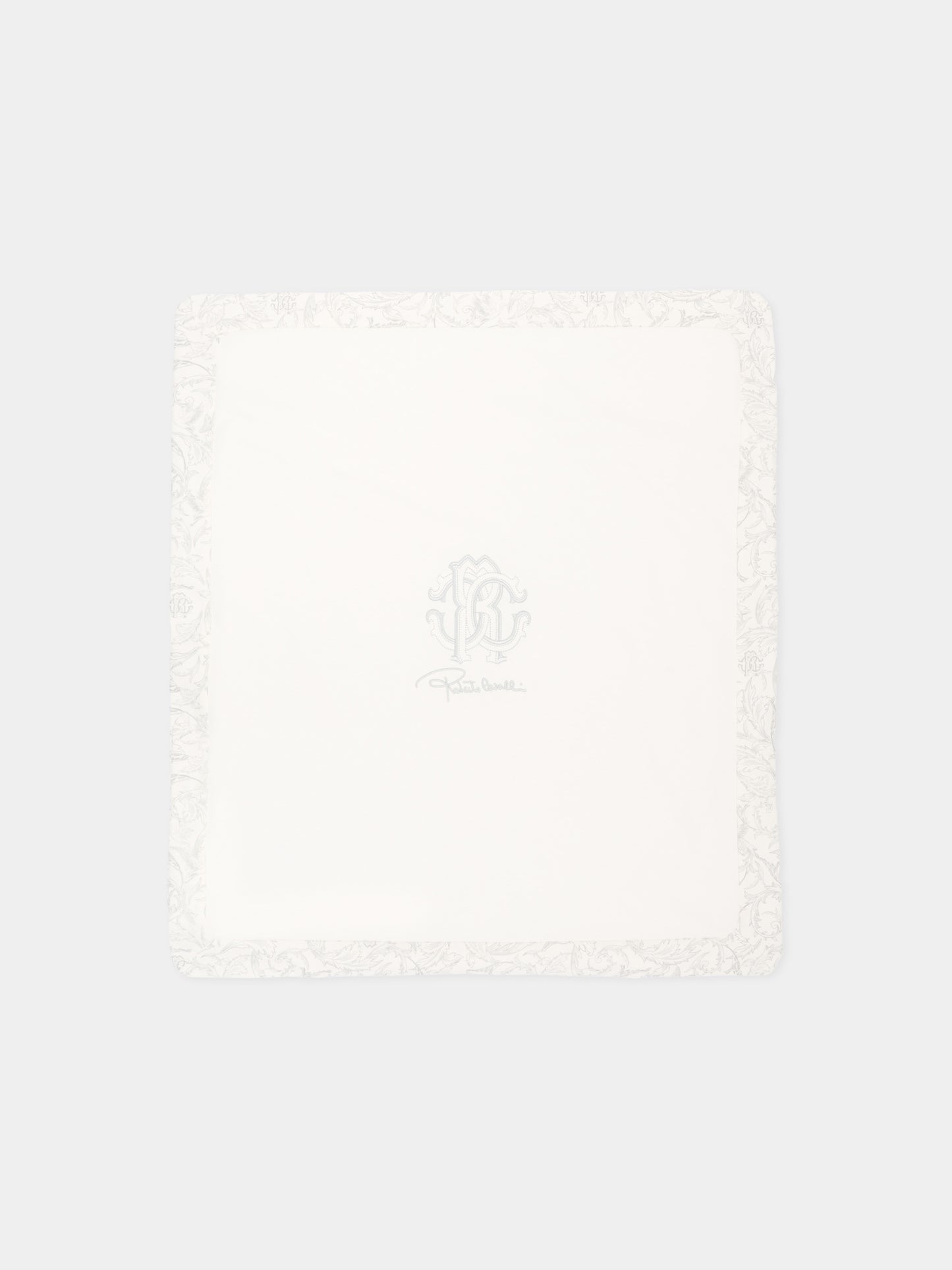 Coperta avorio per neonati con logo,Roberto Cavalli Kids,CLA26022CE AVV.PERLA