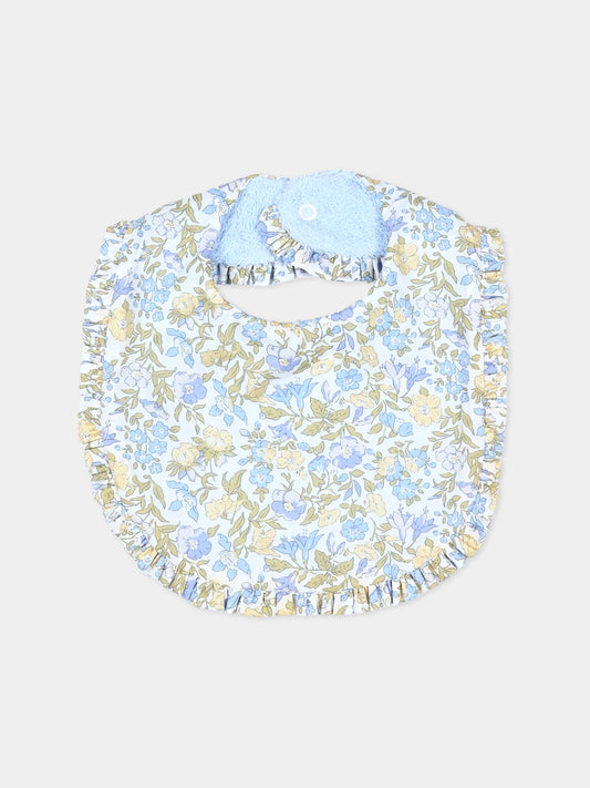 Bavaglino celeste Liberty per neonata,Pesciolino Rosso,BV FW S 262