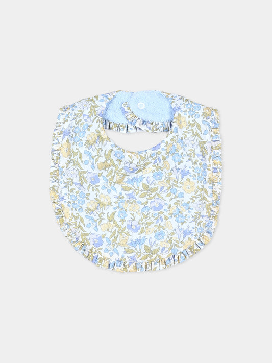 Bavoir bleu Liberty pour bébé fille