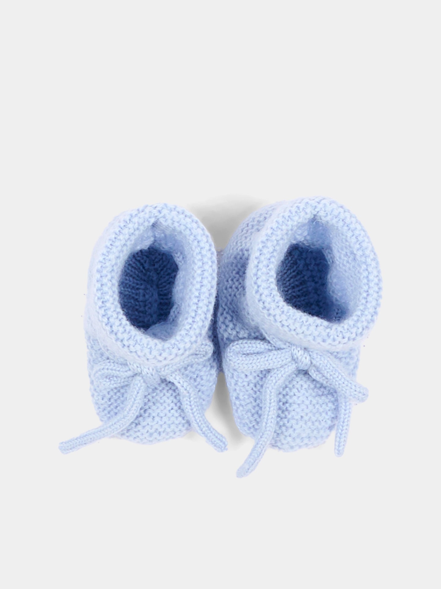 Babbucce azzurre per neonato in maglia,Paz Rodríguez,018 11710 20 H56