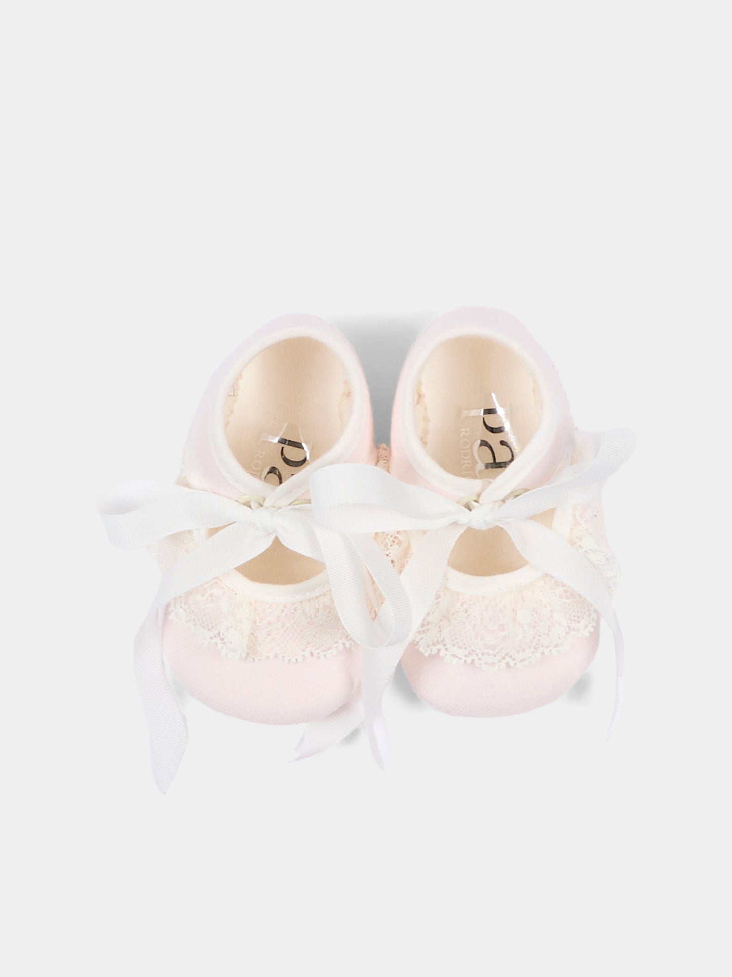 Ballerine avorio per neonata con fiocco,Paz Rodríguez,035 154224 30 T2153