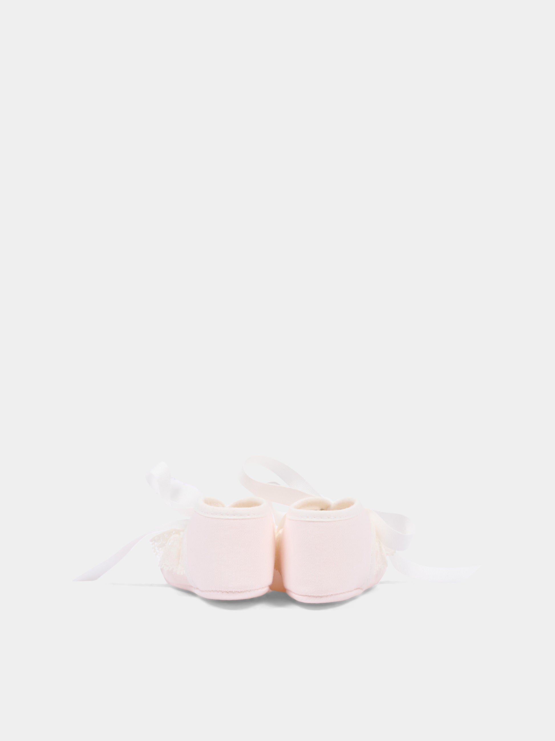Ballerine avorio per neonata con fiocco,Paz Rodríguez,035 154224 30 T2153