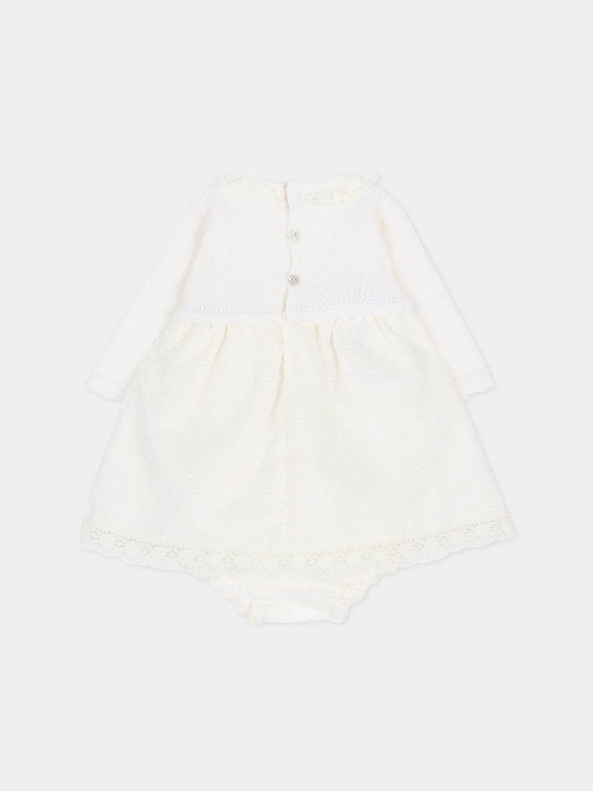 Abito elegante avorio per neonata,Paz Rodríguez,104 114017 6060 H56