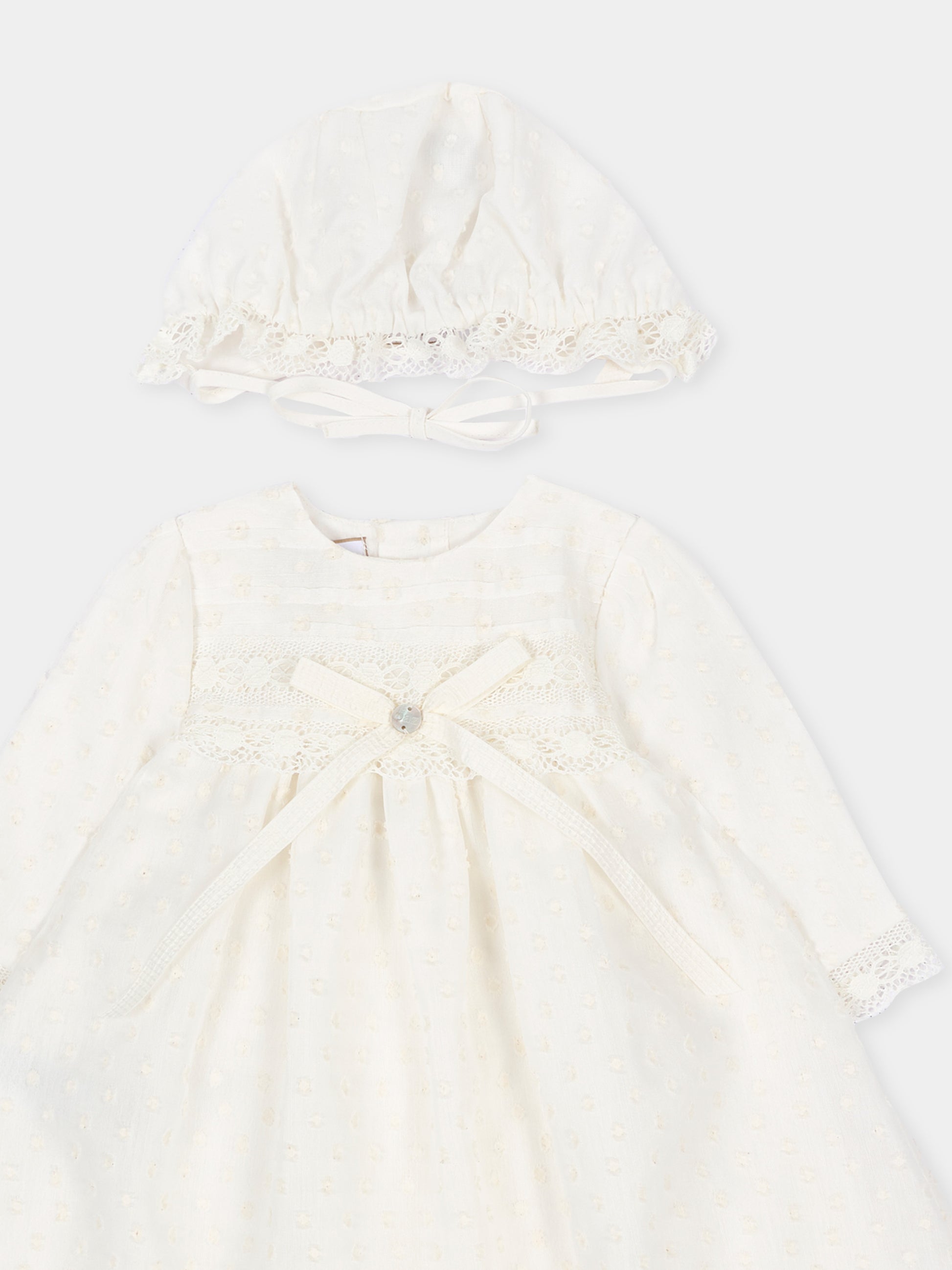 Abito elegante avorio per neonata,Paz Rodríguez,108 154020 60 T2235