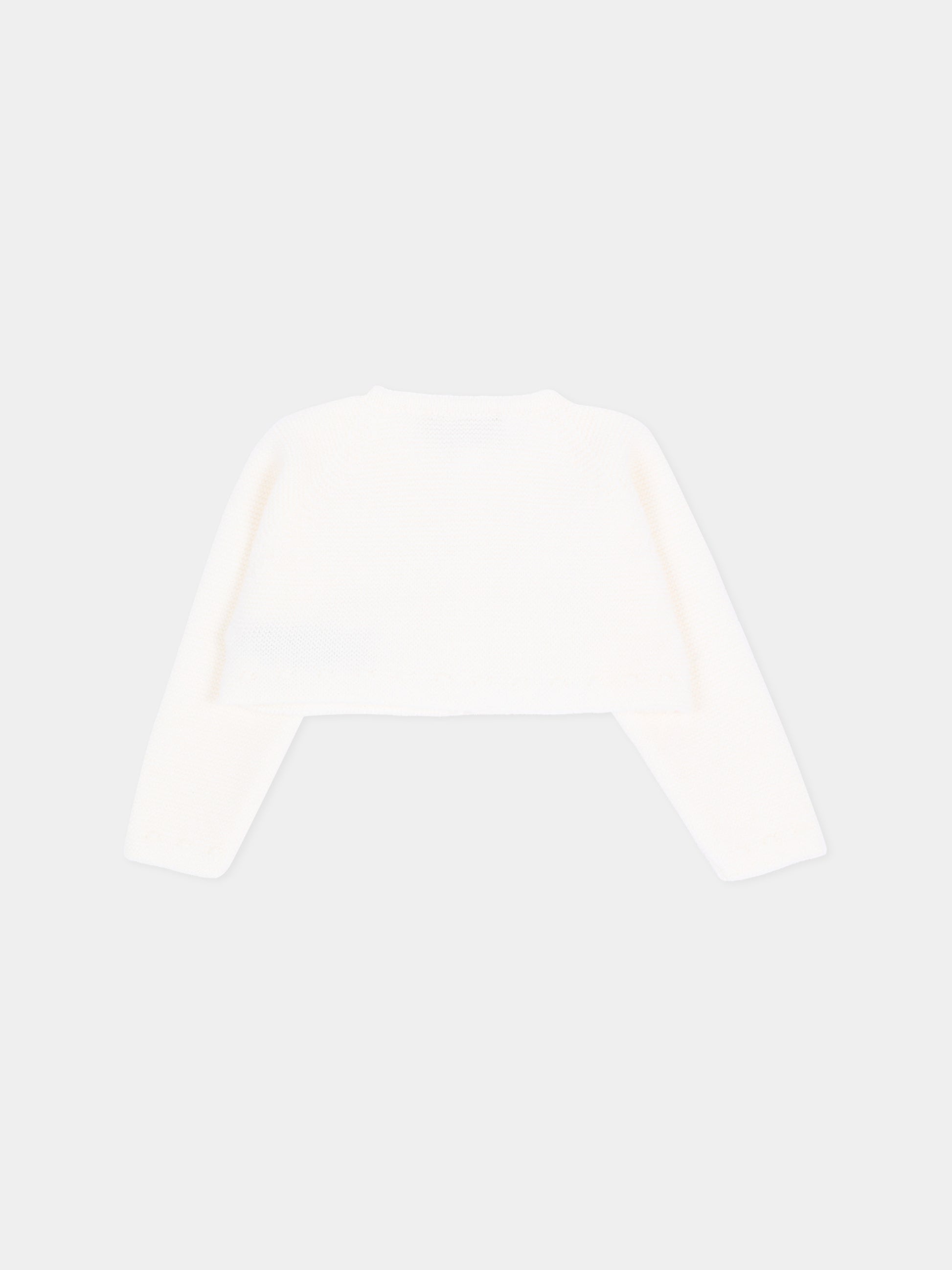 Cardigan avorio per neonati in maglia,Paz Rodríguez,001 112834 60 H56