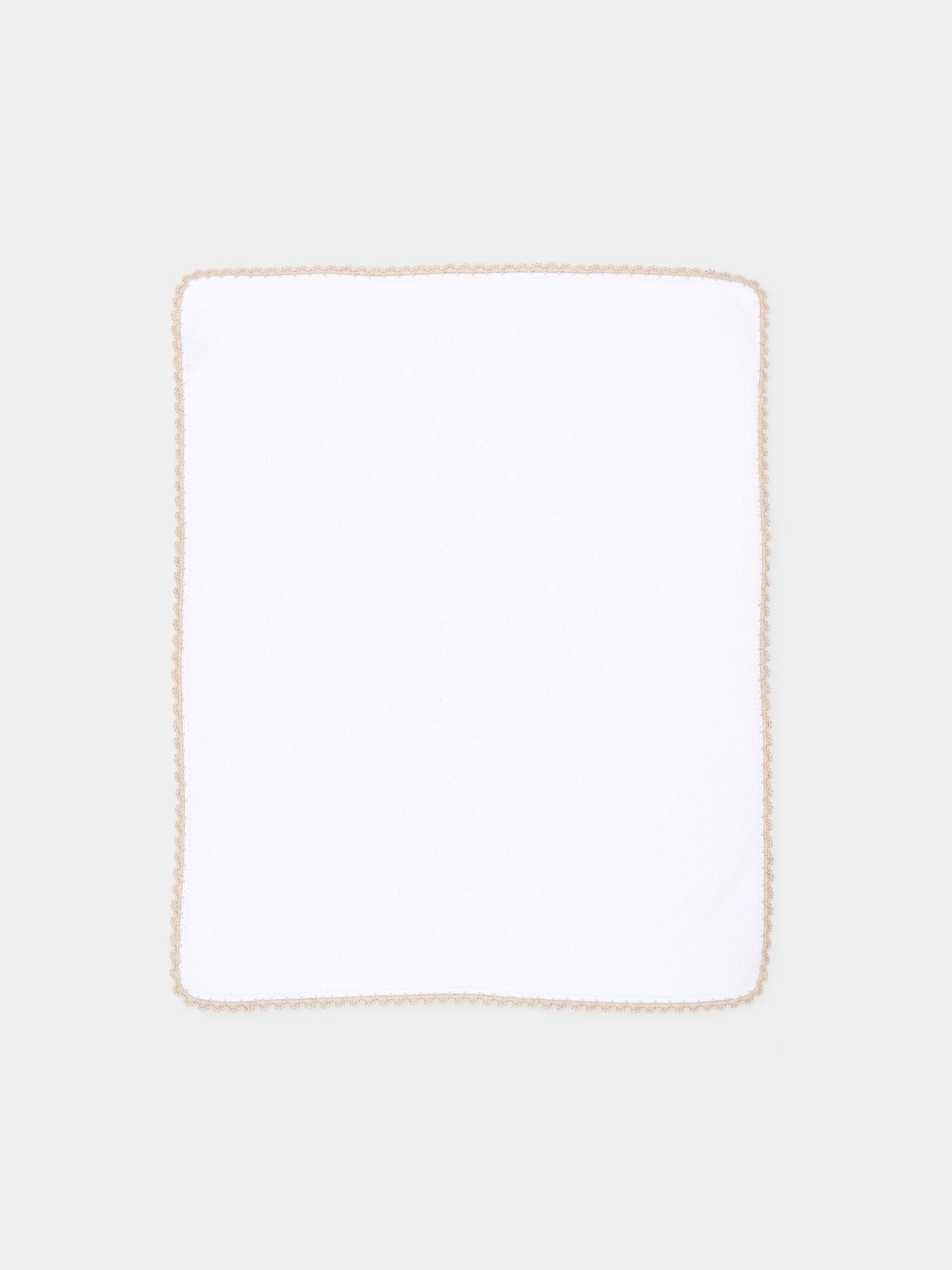 Copertina bianca tricot per neonati,Little Bear,3000 BCO/CORDA