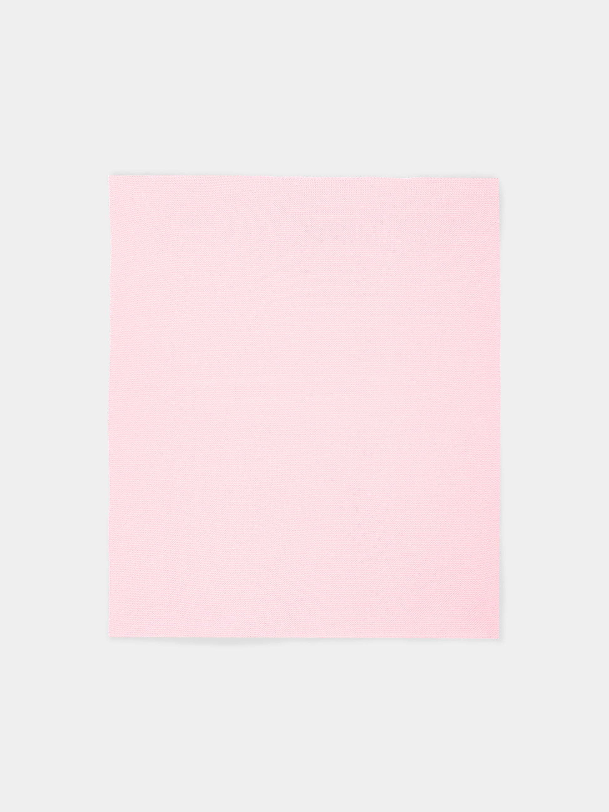 Coperta rosa per neonata tricot,Little Bear,3100 ROSA M/BCO