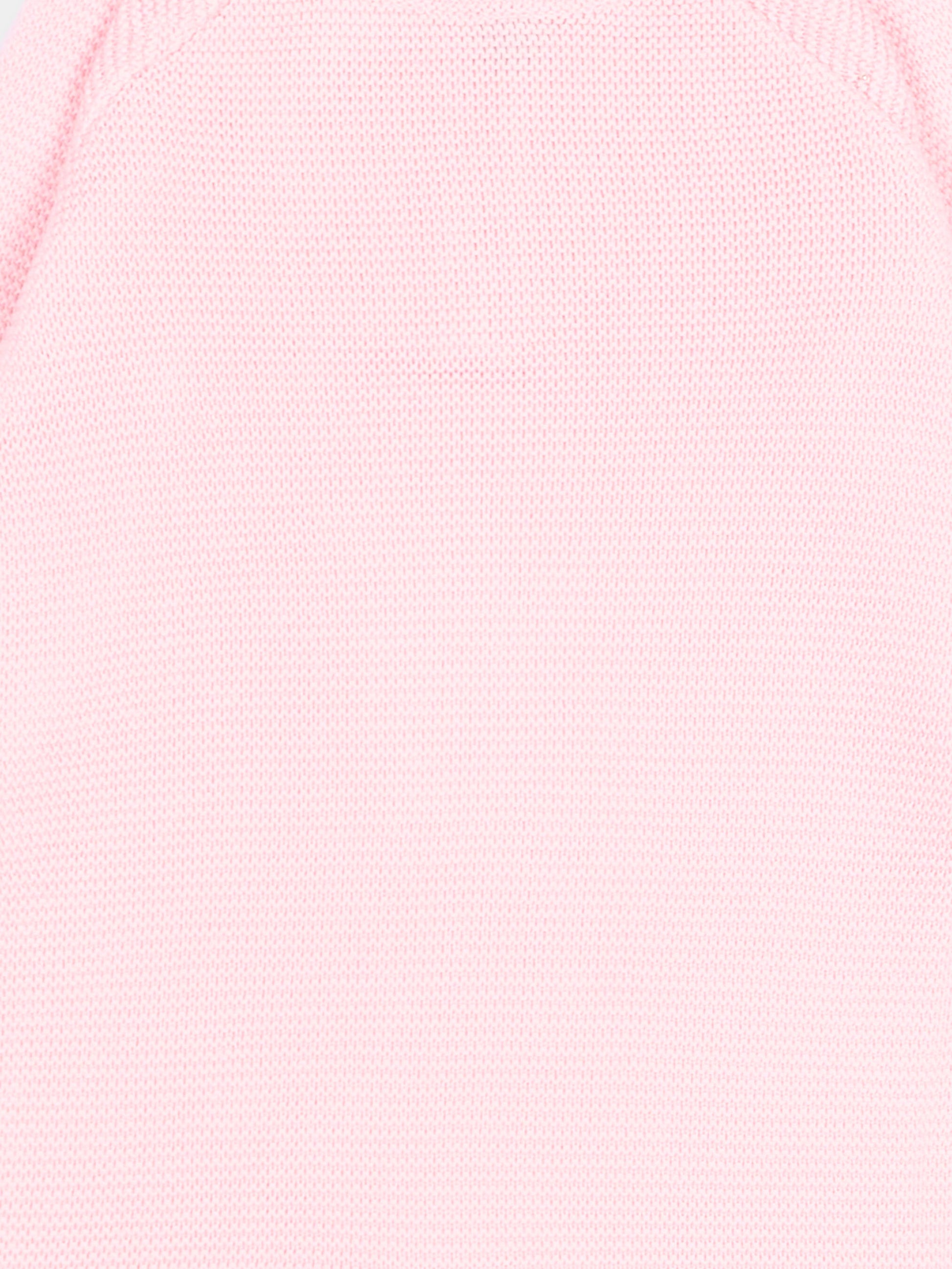 Tutina rosa per neonata in maglia,Little Bear,3103 ROSA M/BCO