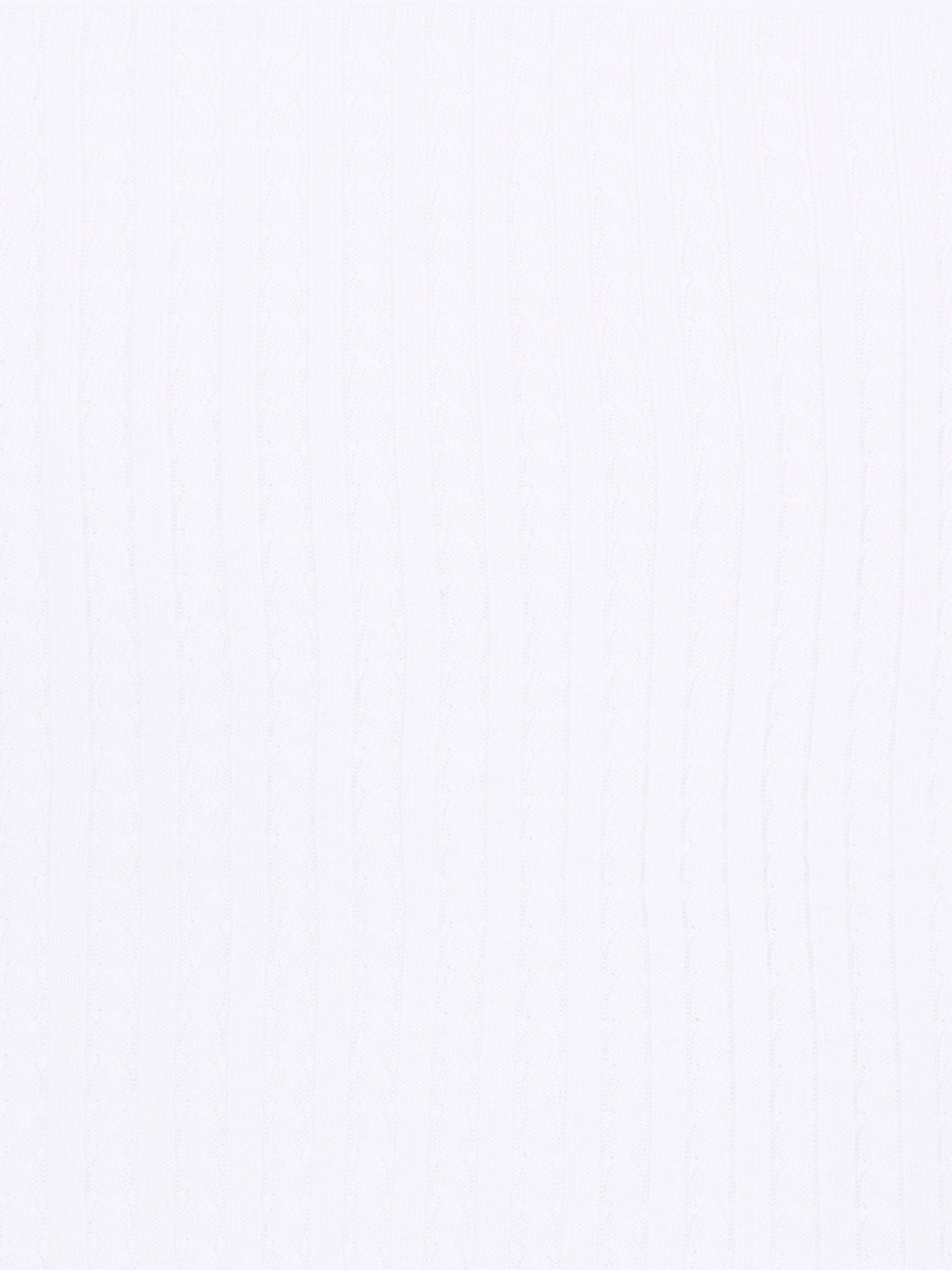 Coperta bianca per neonati a trecce,Little Bear,3107 BIANCO